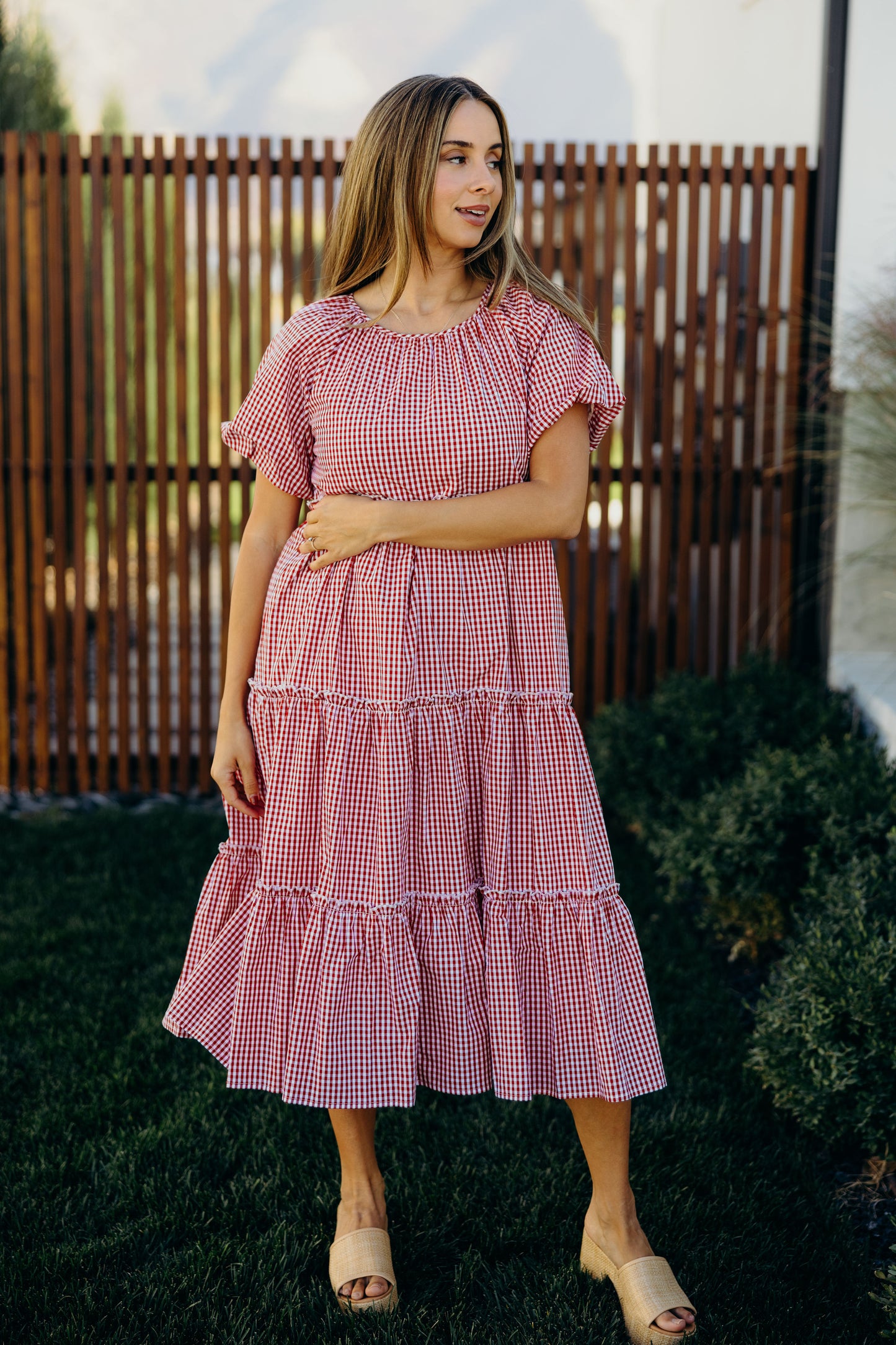 THE SERENA IN RED CHECK