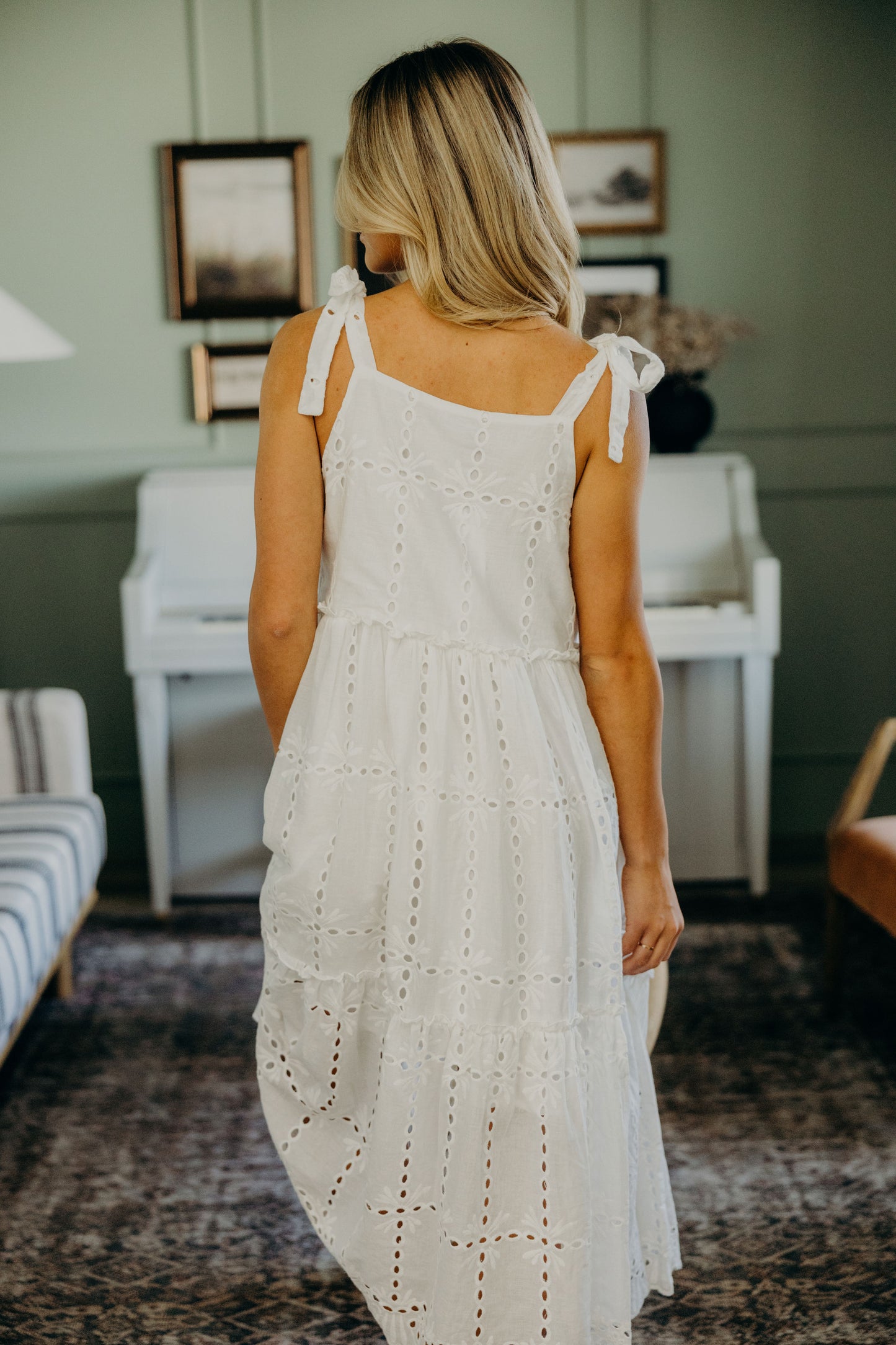 THE NARA IN WHITE EYELET FINAL SALE