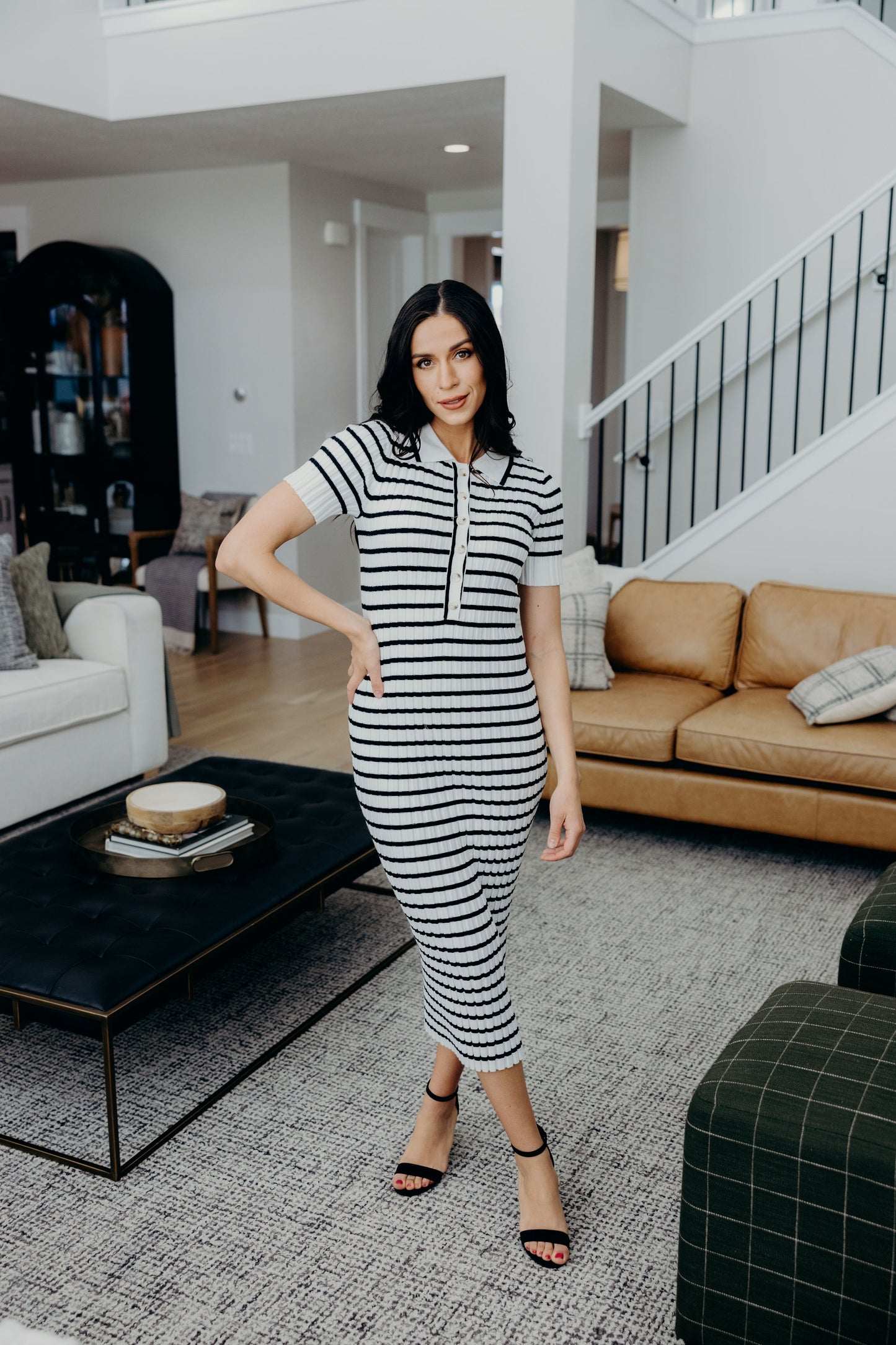THE THEODORA IN BLACK STRIPED
