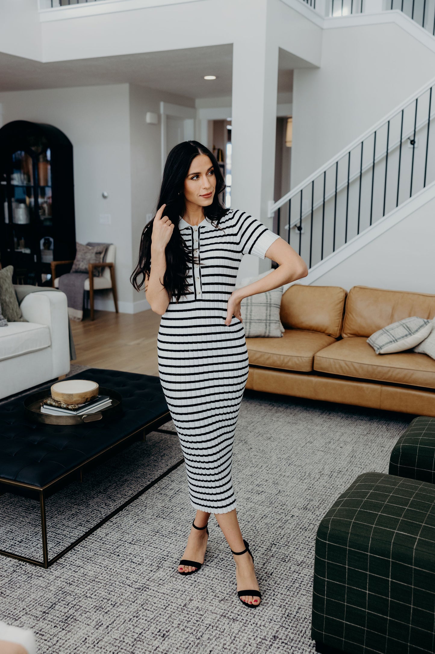 THE THEODORA IN BLACK STRIPED