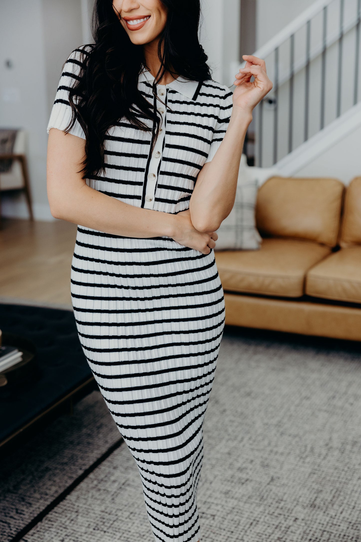 THE THEODORA IN BLACK STRIPED
