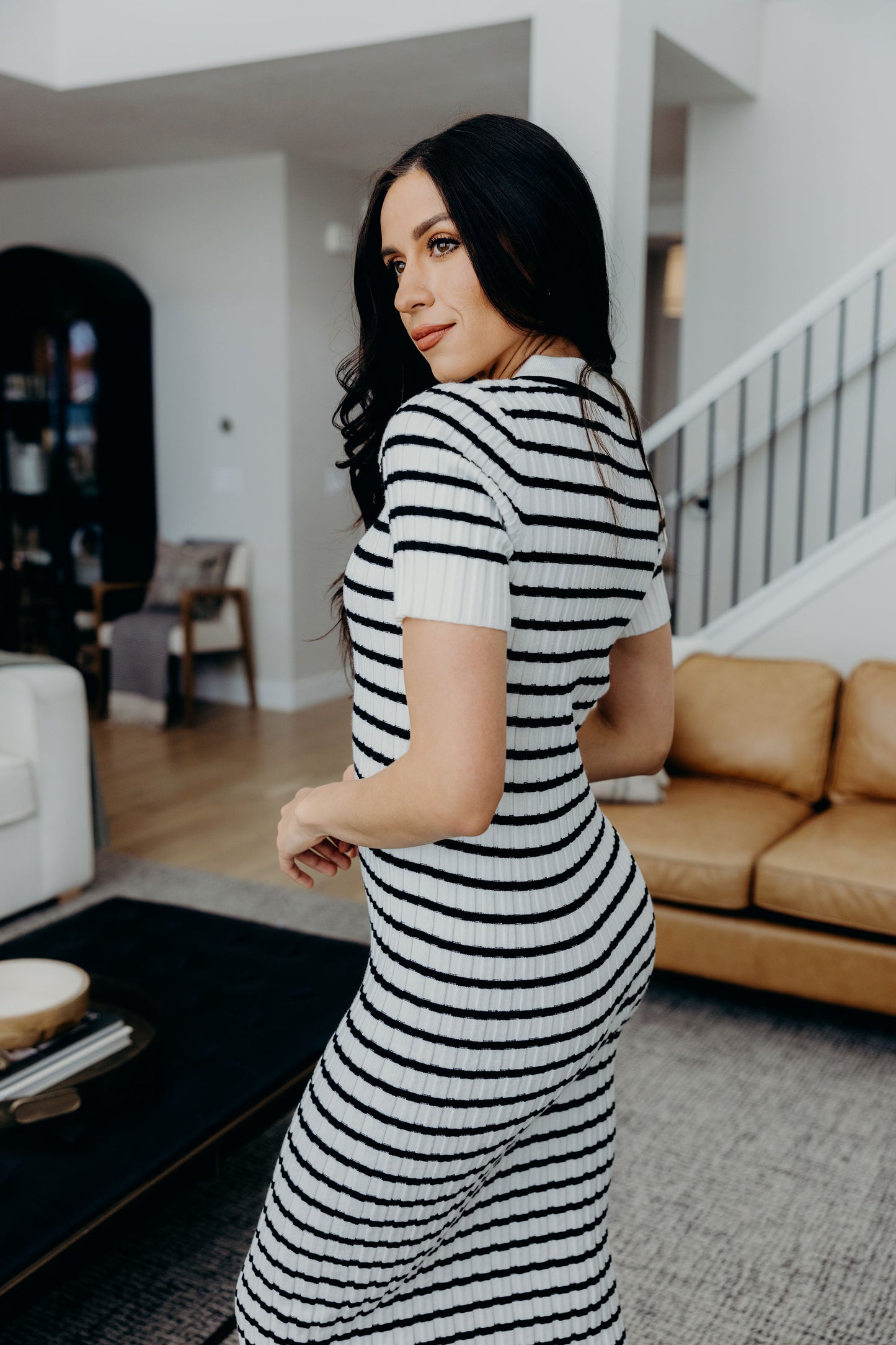 THE THEODORA IN BLACK STRIPED