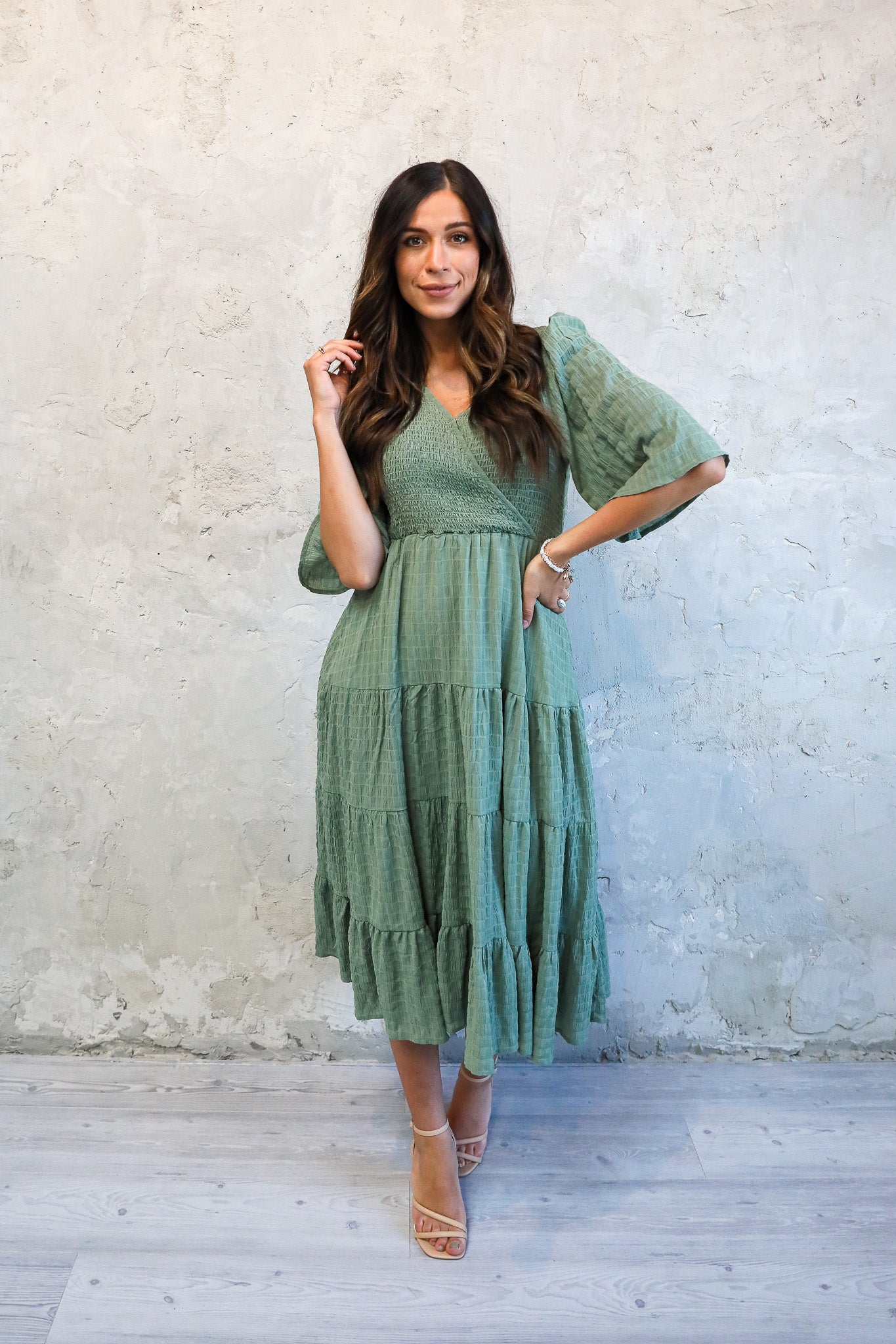 THE CHARLESE IN BOTANICAL GREEN FINAL SALE