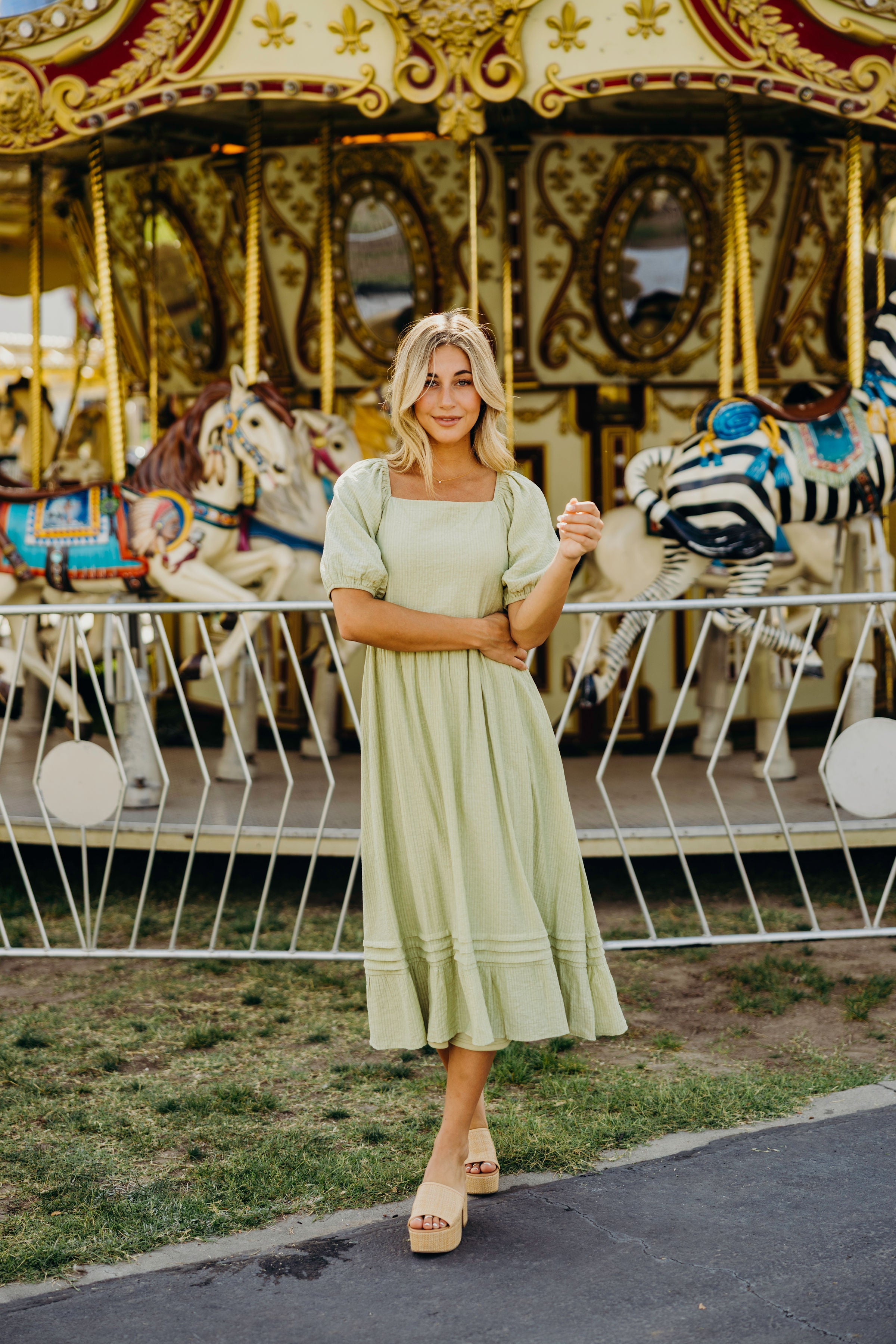 sage green dress modest / Simple Satin Prom Dresses 2023 Ball Gown Square Neckline Puffy Short Sleeve Backless Floor-Length / Long Prom Formal Dresses evening party or any other occasions Modest Dresses for Summer M