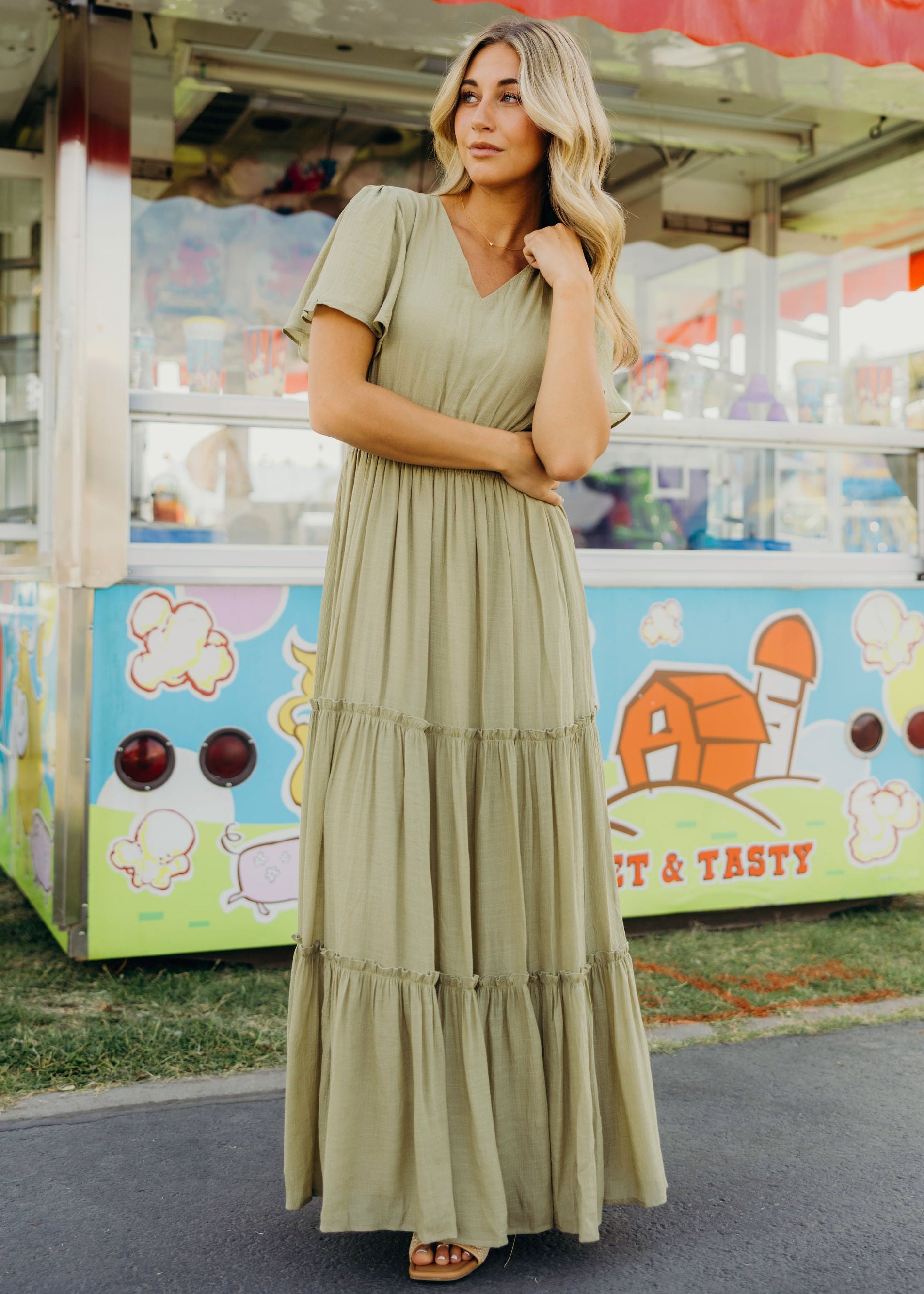 Taylor Dress in Georgian Green - Small Taylor Dress in Georgian Green - Small