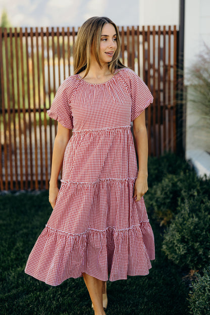 THE SERENA IN RED CHECK