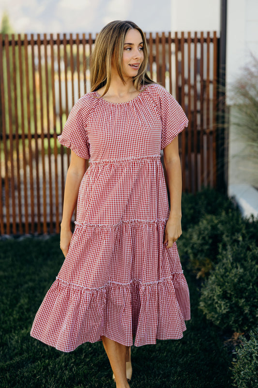 THE SERENA IN RED CHECK