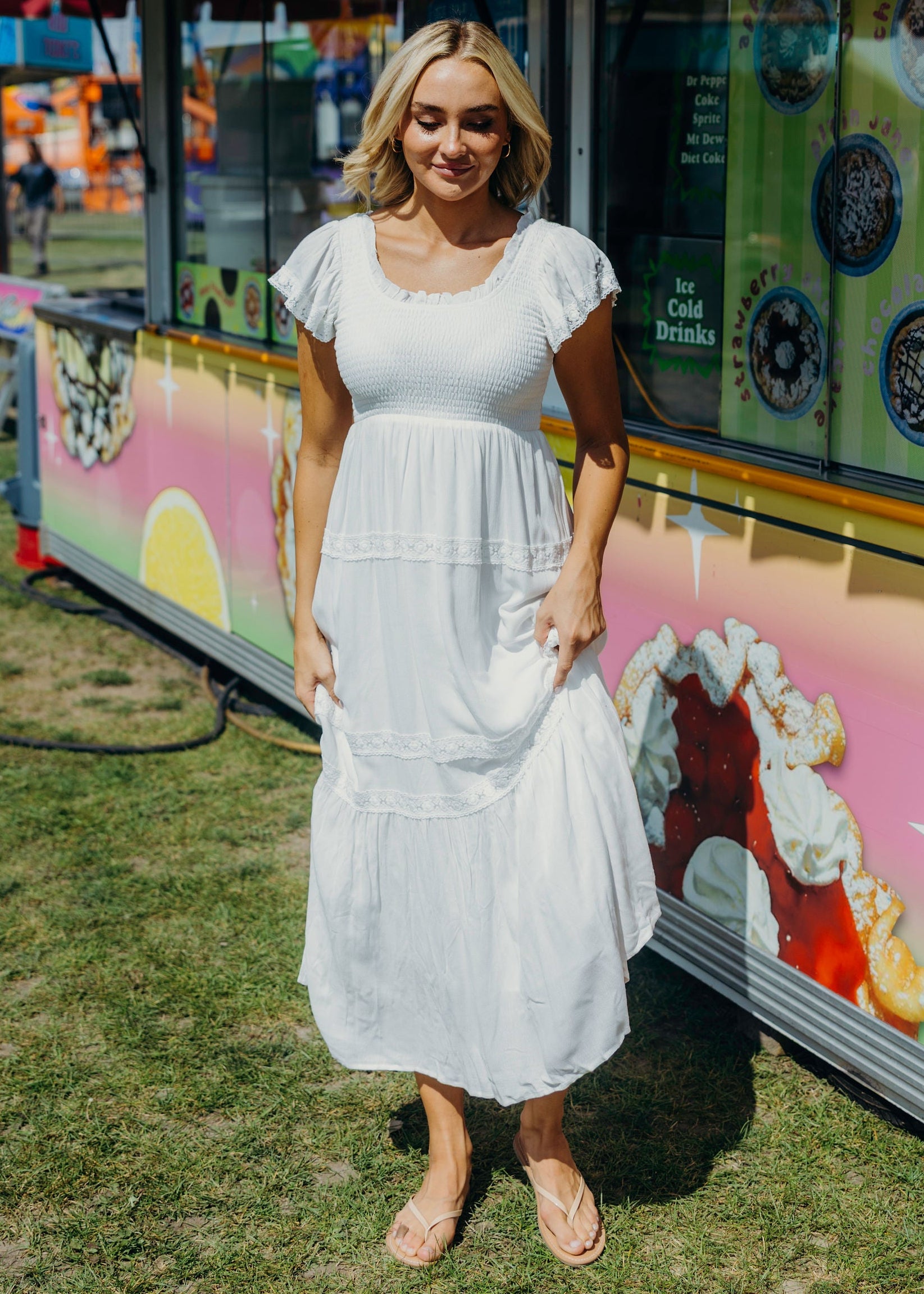 modest white dress Modest Dresses for Summer 2XL