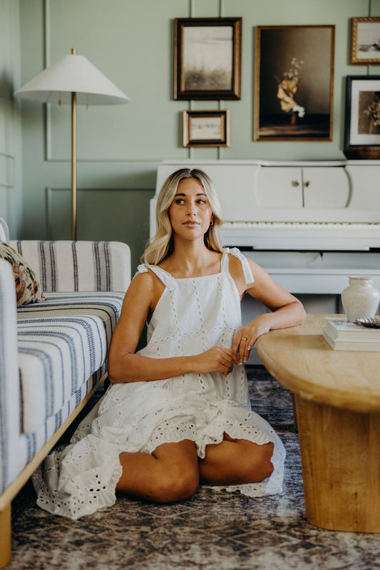 THE NARA IN WHITE EYELET