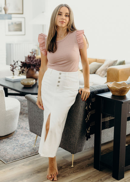 美品　deres muse skirt サイズ1 ホワイト Modest Skirts for Summer – Mikarose Clothing