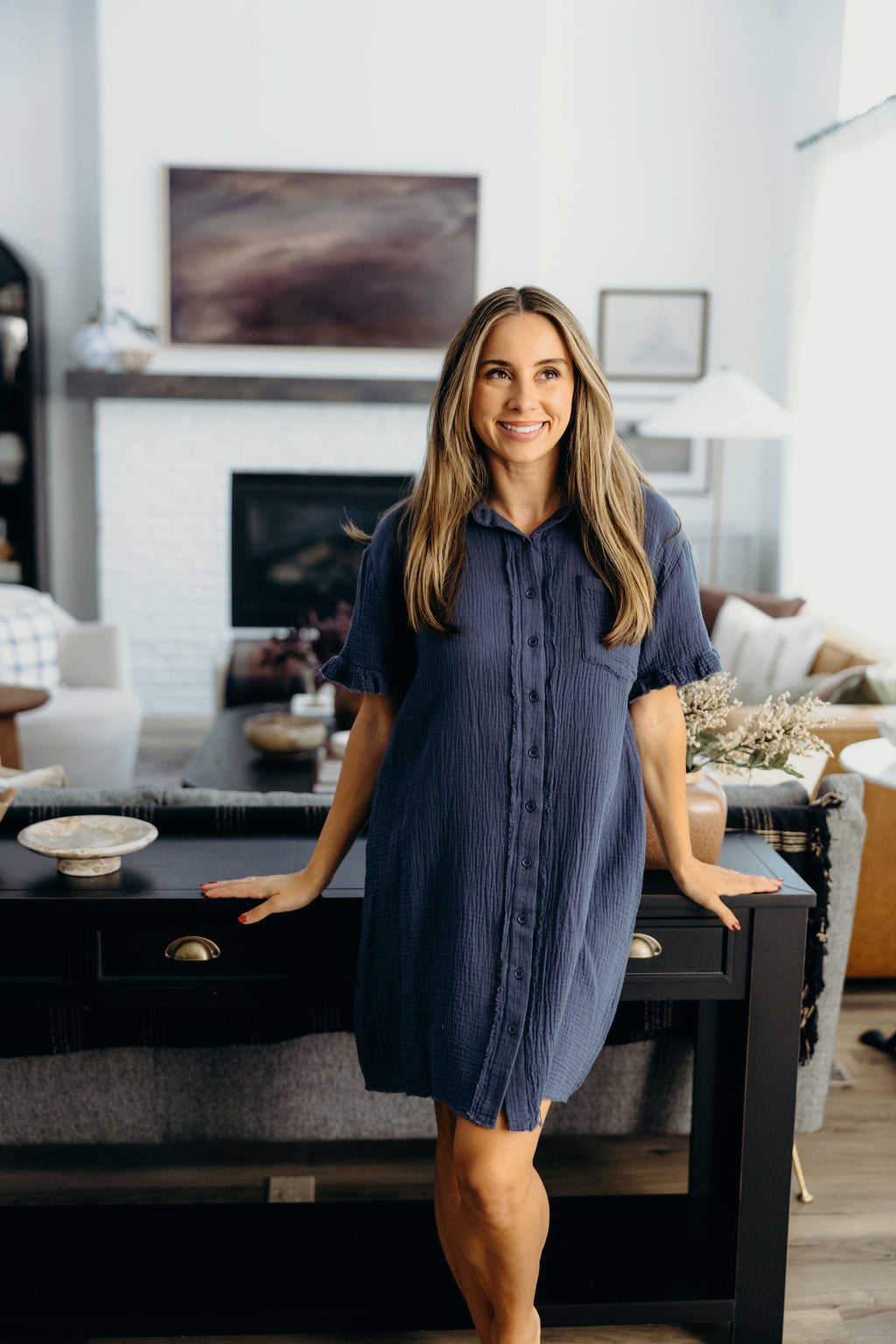 THE MICHA IN SOFT NAVY FINAL SALE