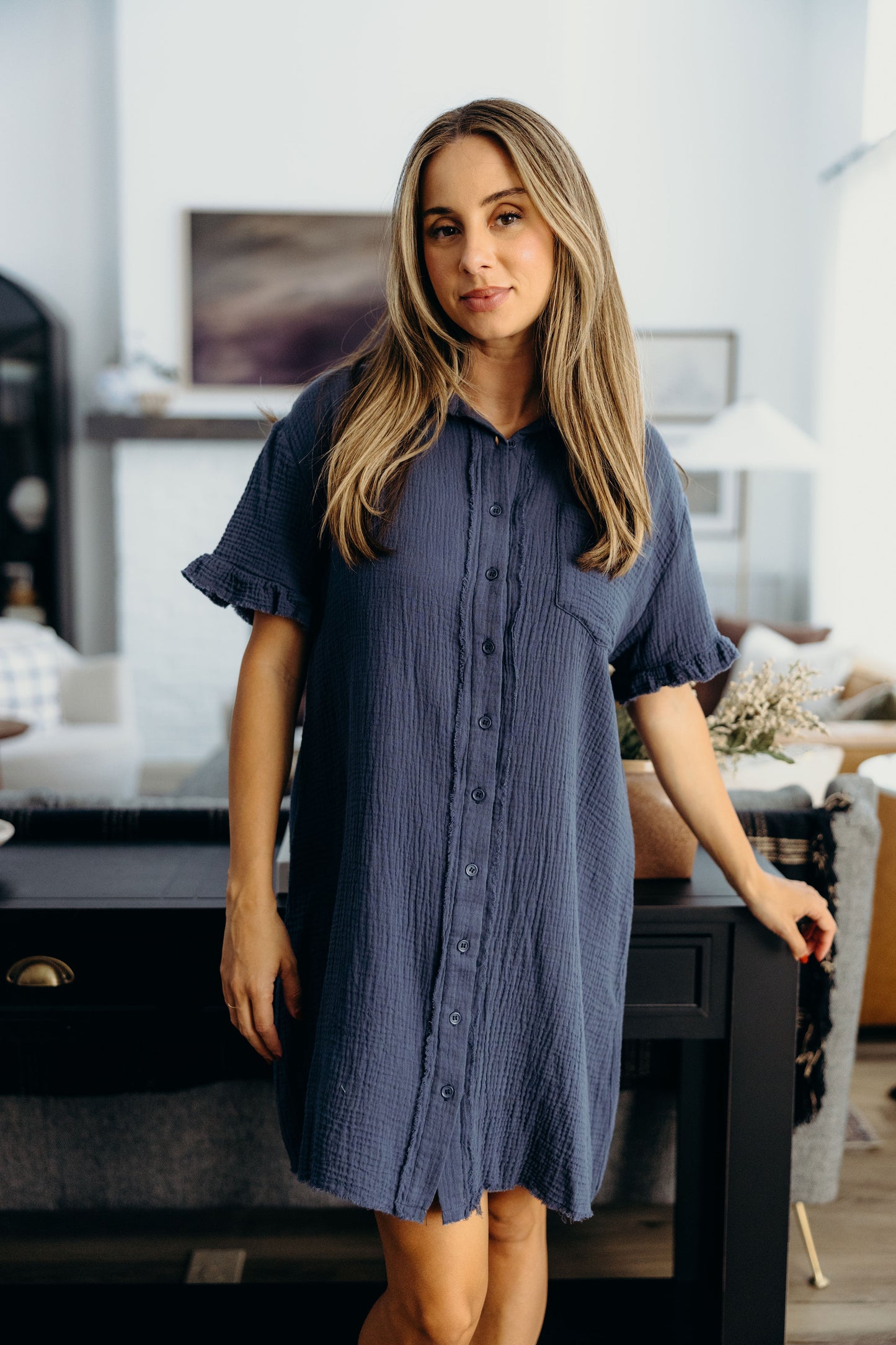THE MICHA IN SOFT NAVY