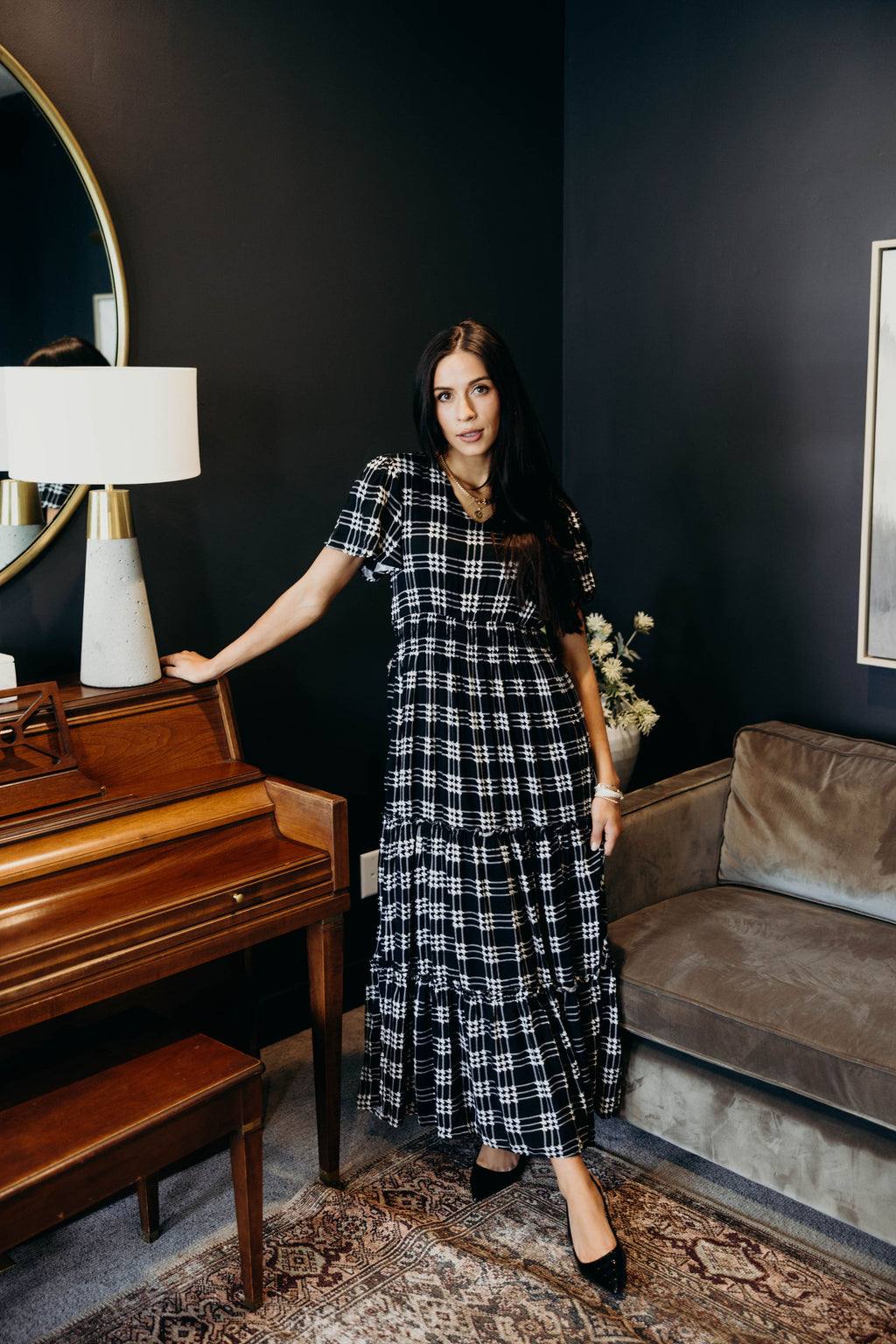 THE EDEN IN SHADOW PLAID FINAL SALE