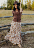 MAXI SKIRT IN DUSTY DAISY