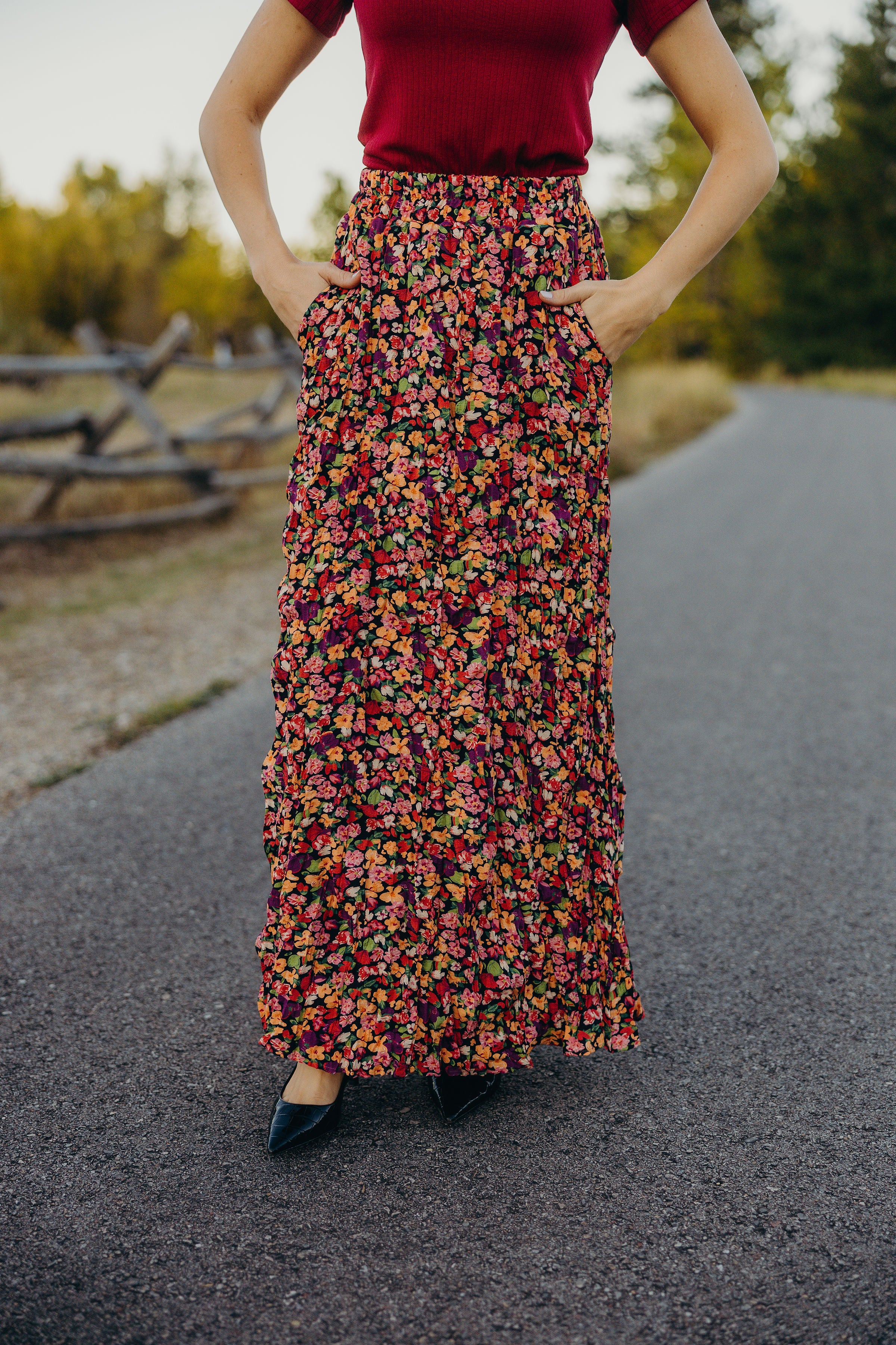 MAXI SKIRT IN SUNSET