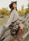 RAGLAN KNIT PULLOVER IN COZY TAUPE
