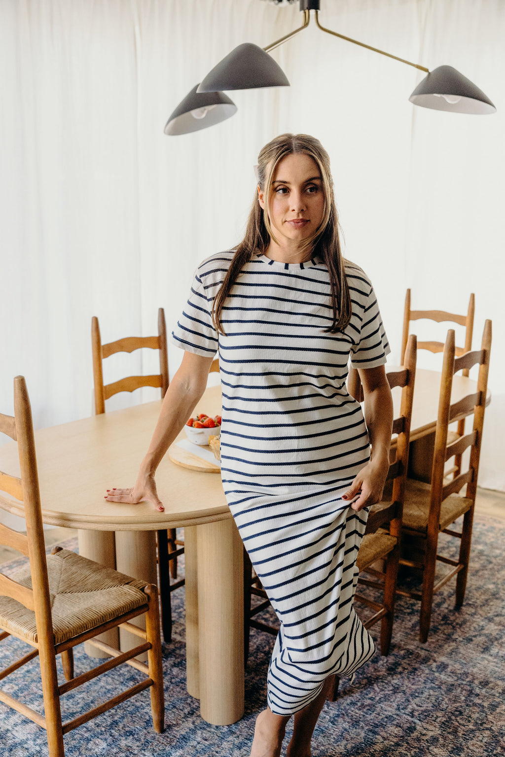 THE JETT IN NAVY STRIPED FINAL SALE