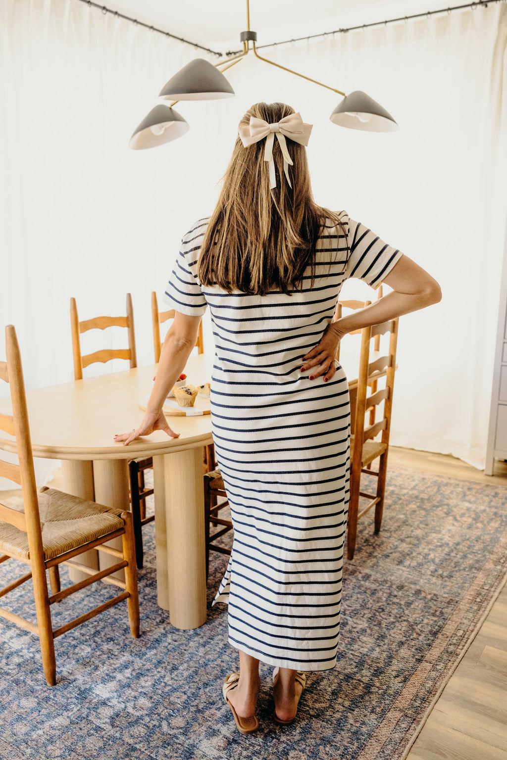 THE JETT IN NAVY STRIPED FINAL SALE