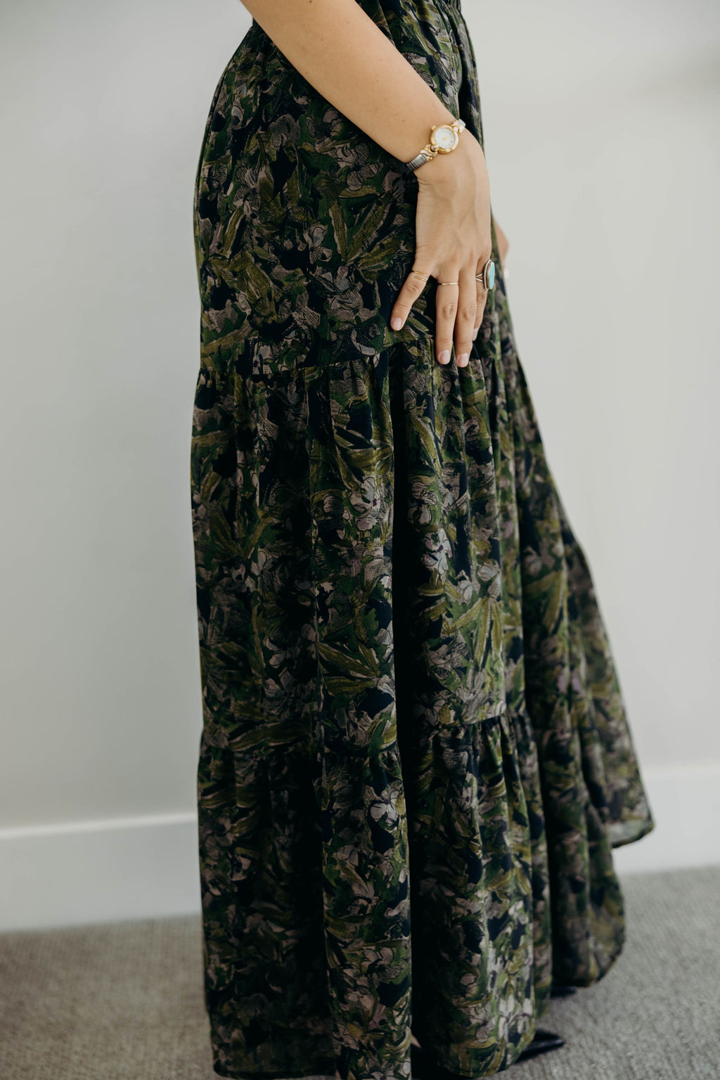 TIERED BOHO SKIRT IN HERITAGE IVY FINAL SALE