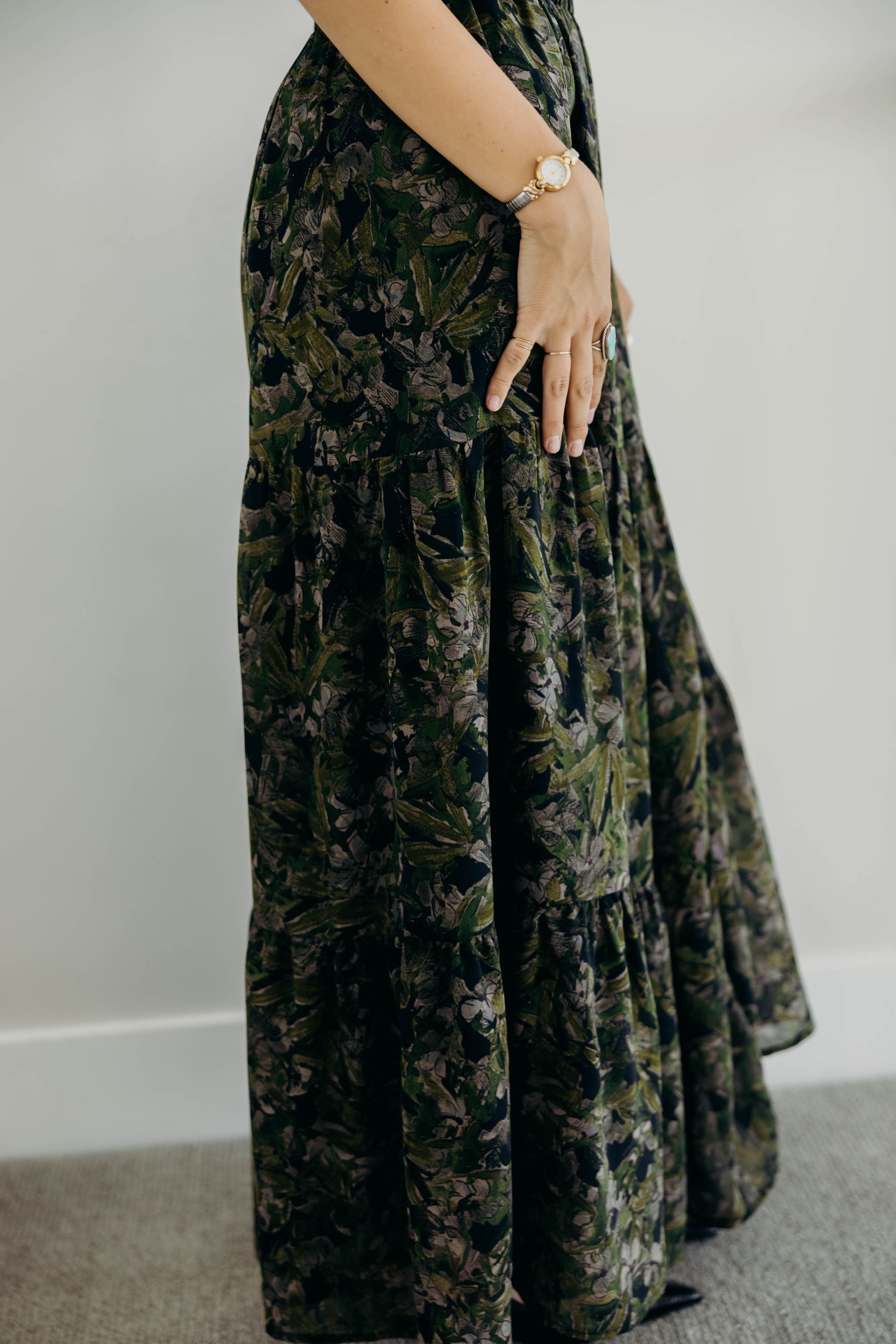 TIERED BOHO SKIRT IN HERITAGE IVY FINAL SALE