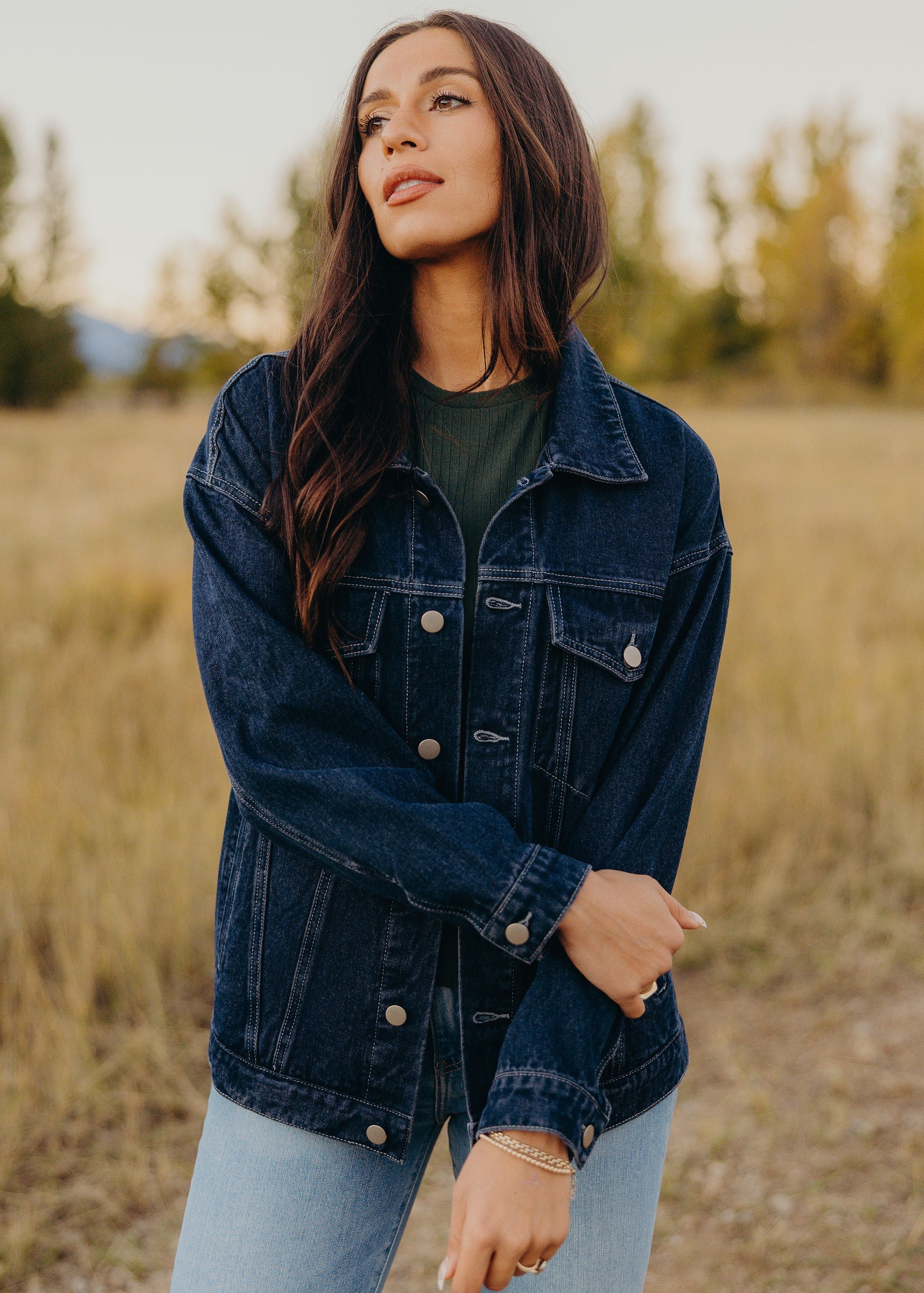 CITY STROLL JACKET IN DEEP RINSE