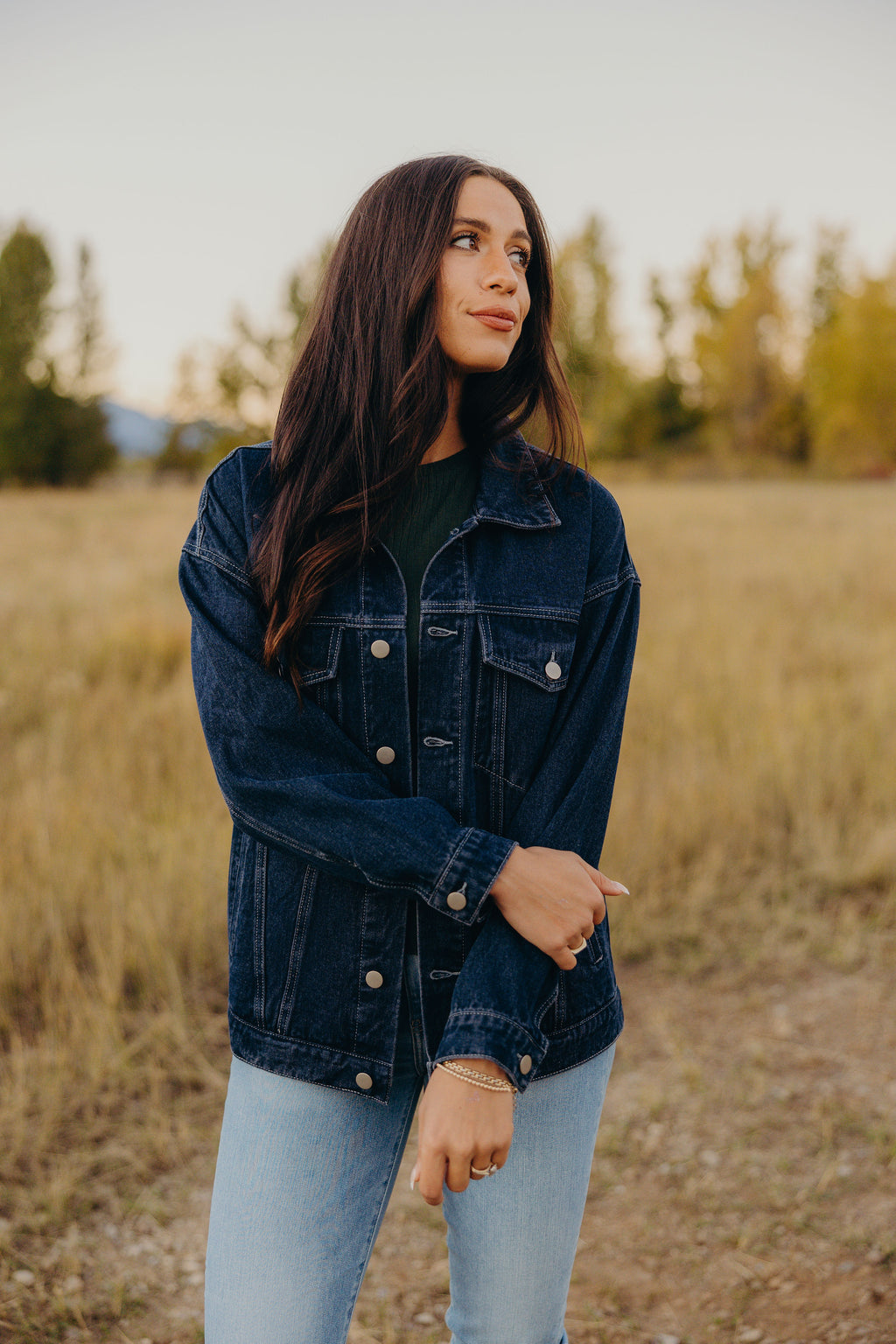 CITY STROLL JACKET IN DEEP RINSE