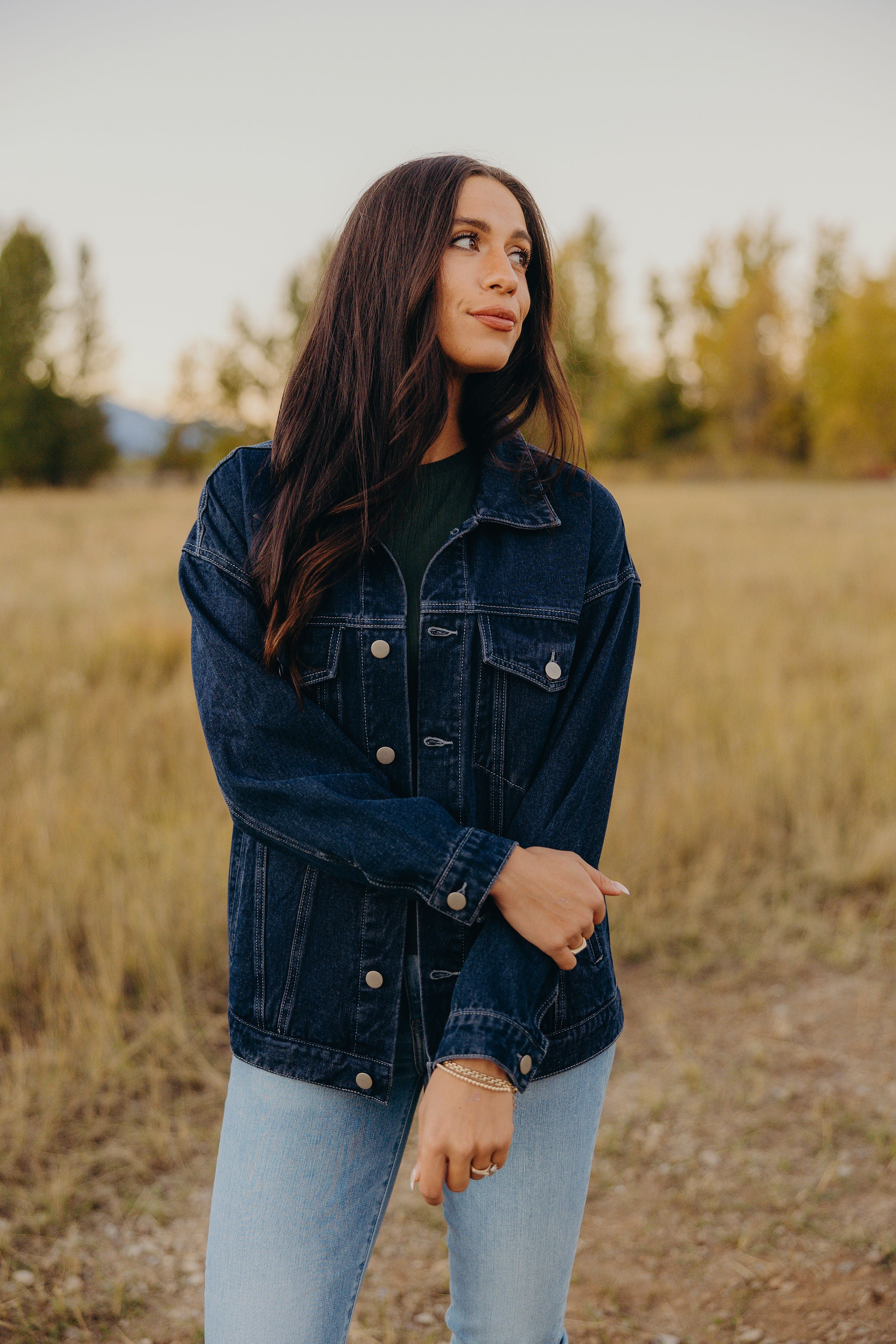 CITY STROLL JACKET IN DEEP RINSE