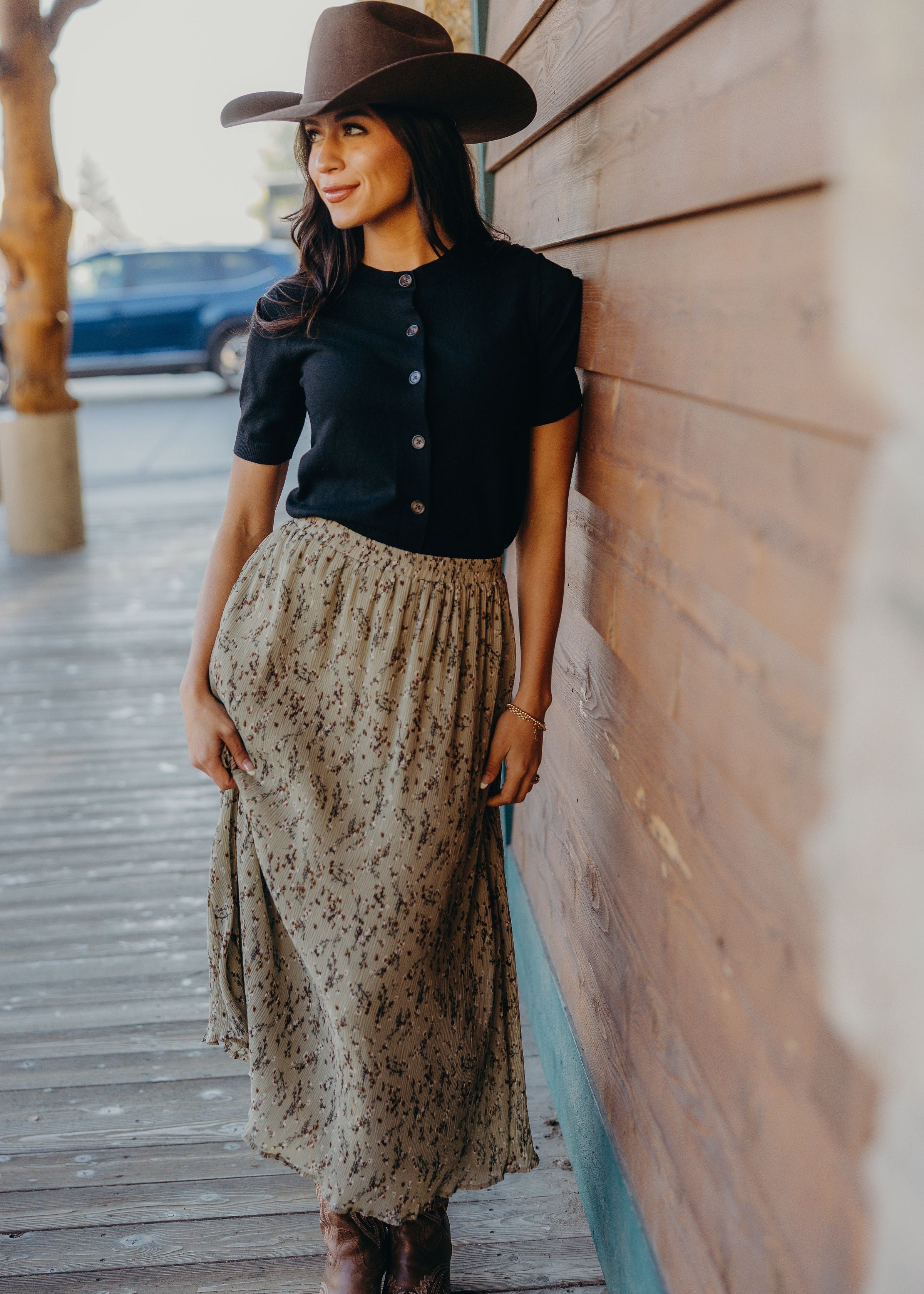 TEXTURED SKIRT IN WHIMSICAL