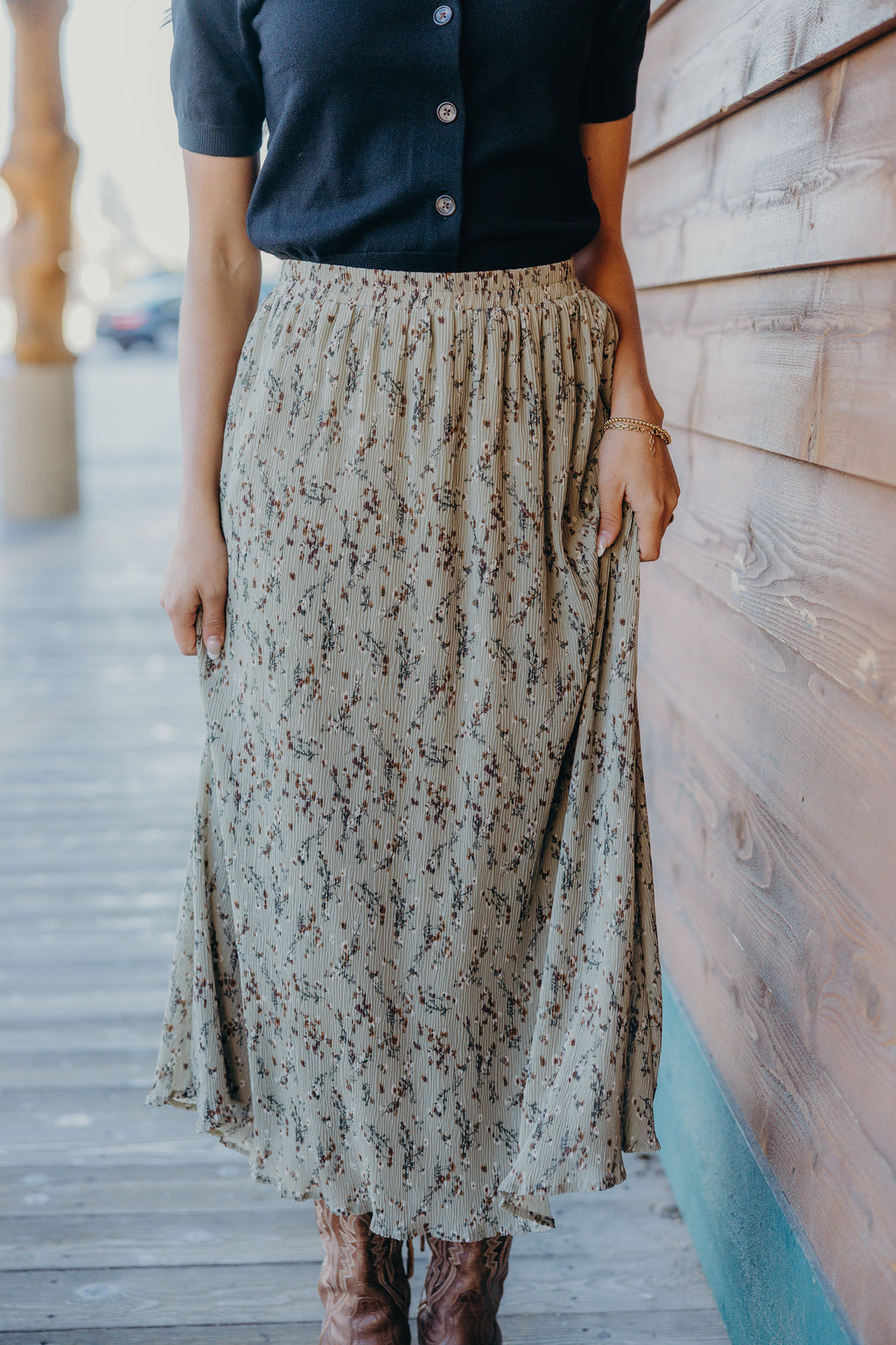 TEXTURED SKIRT IN WHIMSICAL