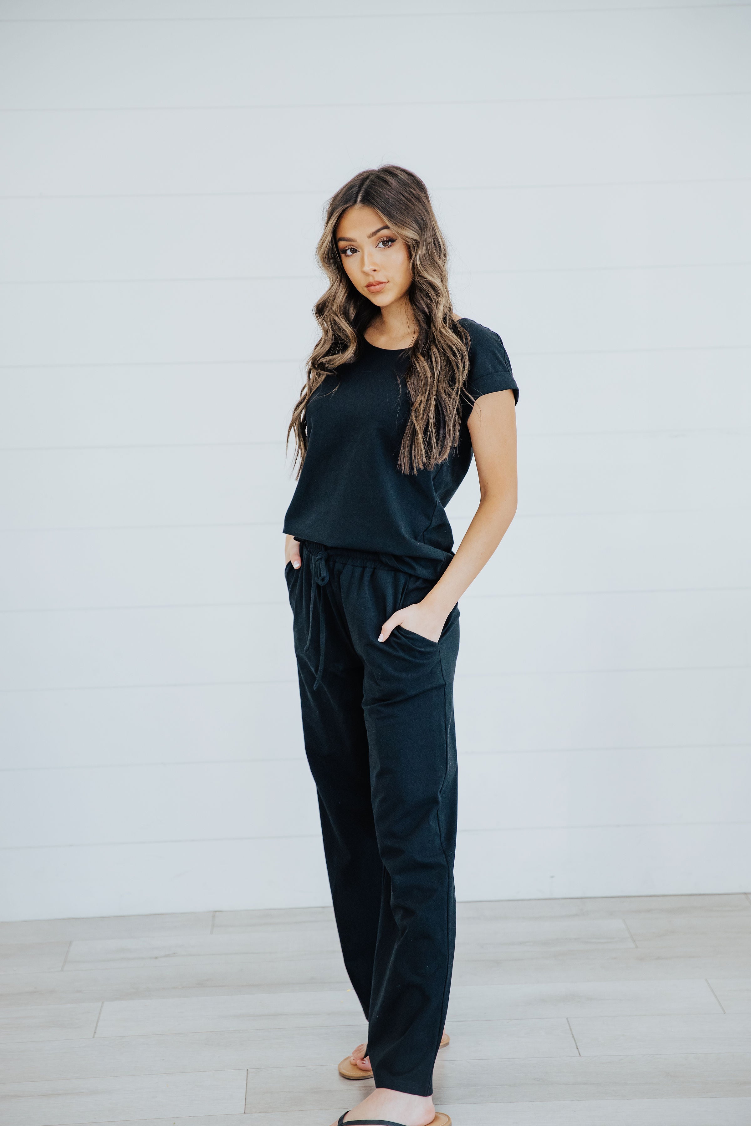 Black summer shops pants