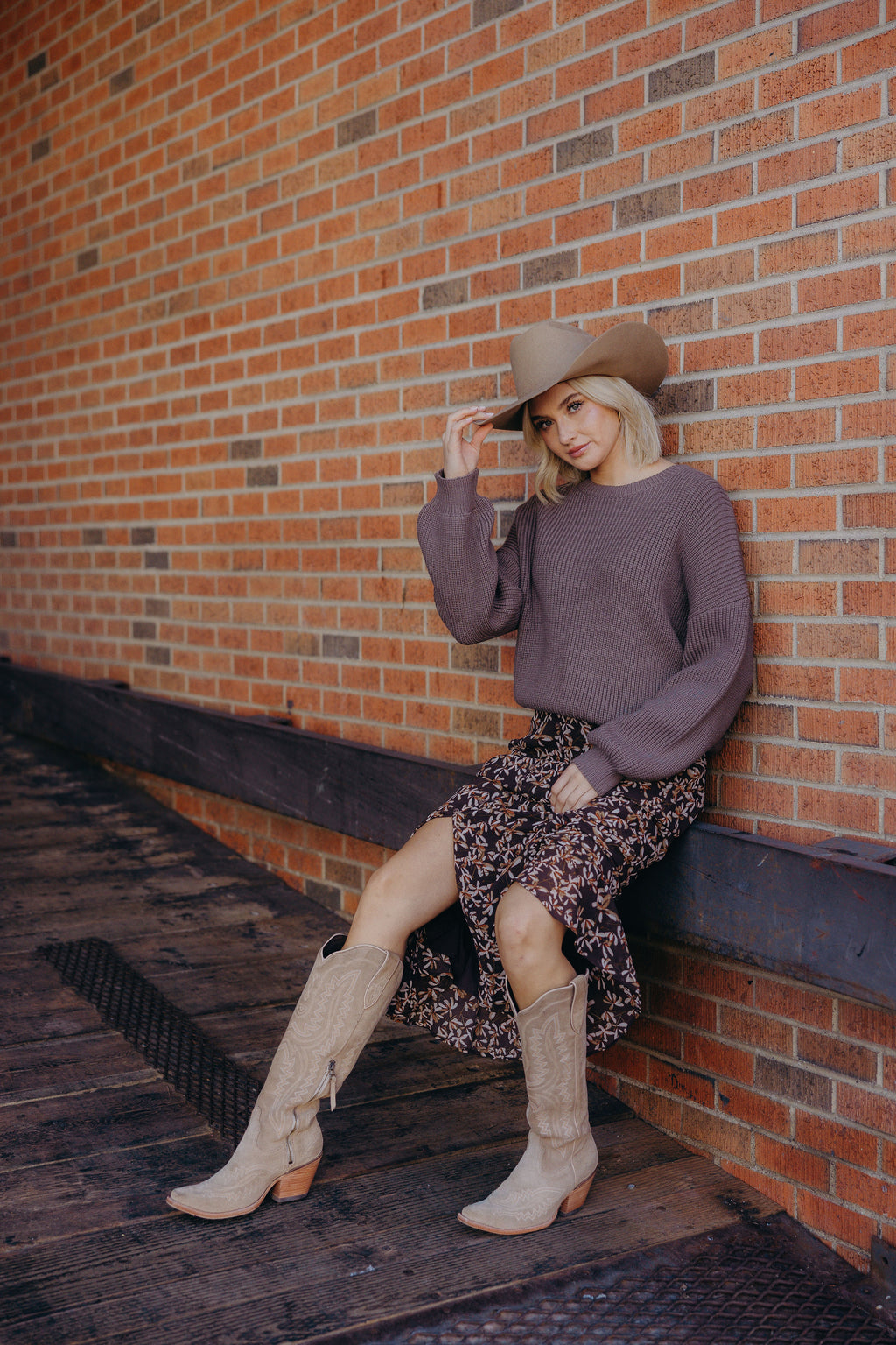 OVERSIZED SWEATER IN OAK