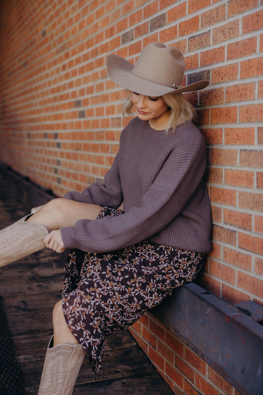 OVERSIZED SWEATER IN OAK