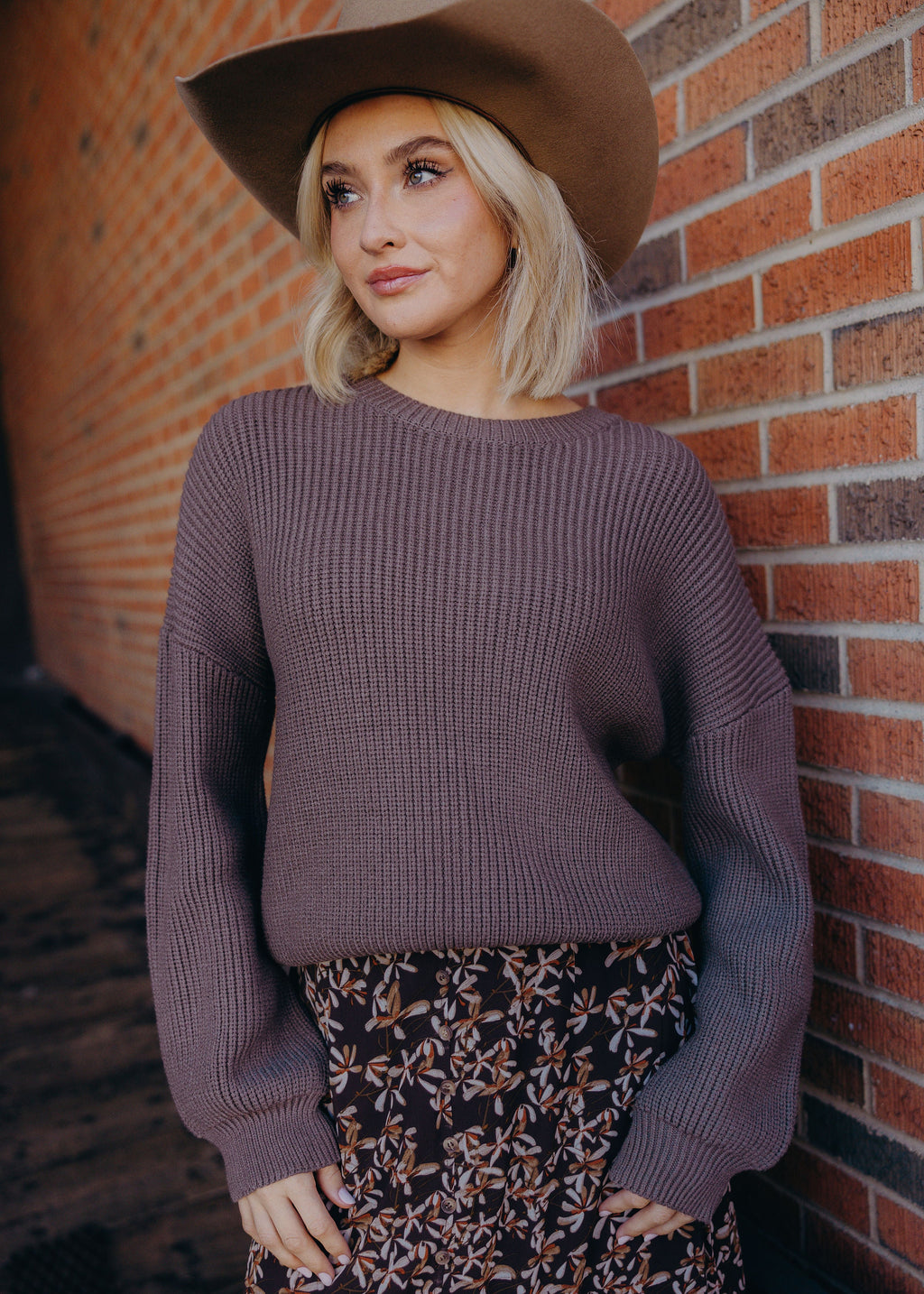 OVERSIZED SWEATER IN OAK