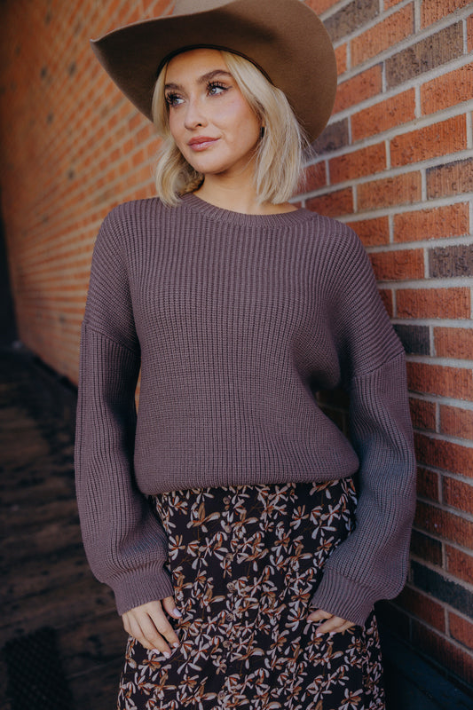 OVERSIZED SWEATER IN OAK