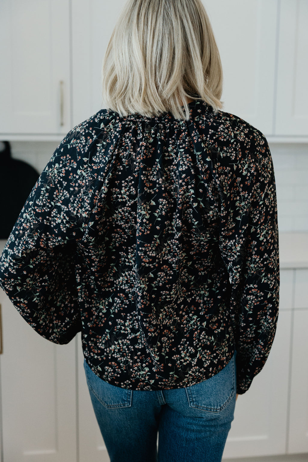 BOHO BUTTON BLOUSE IN DUSKLIGHT BLOSSOM