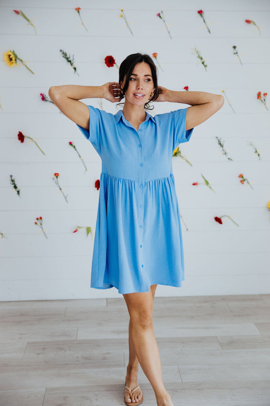 THE HEIDI IN SOFT CHAMBRAY
