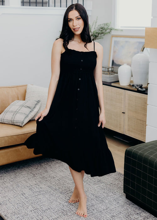 modest black dress Meraj and Gold Embroidered Formal Long Maxi | Modest Muslim Dresses This dress is equal parts cozy and chic Modest Dresses for Fall 3XL