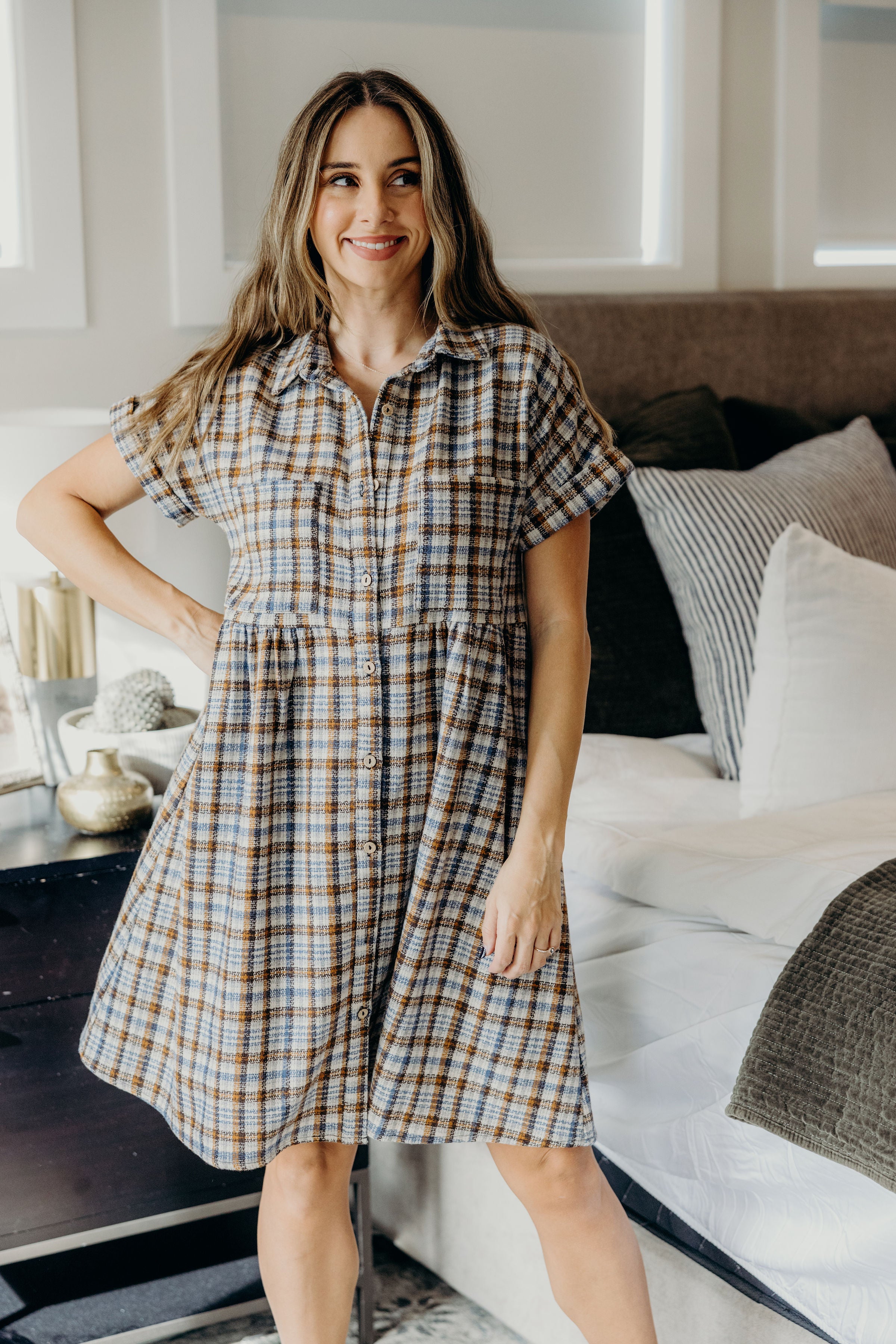 THE BLANCHE IN HARVEST PLAID FINAL SALE