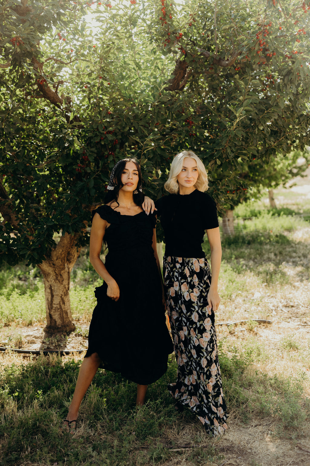 MAXI SKIRT IN CLAY BLOSSOM FINAL SALE