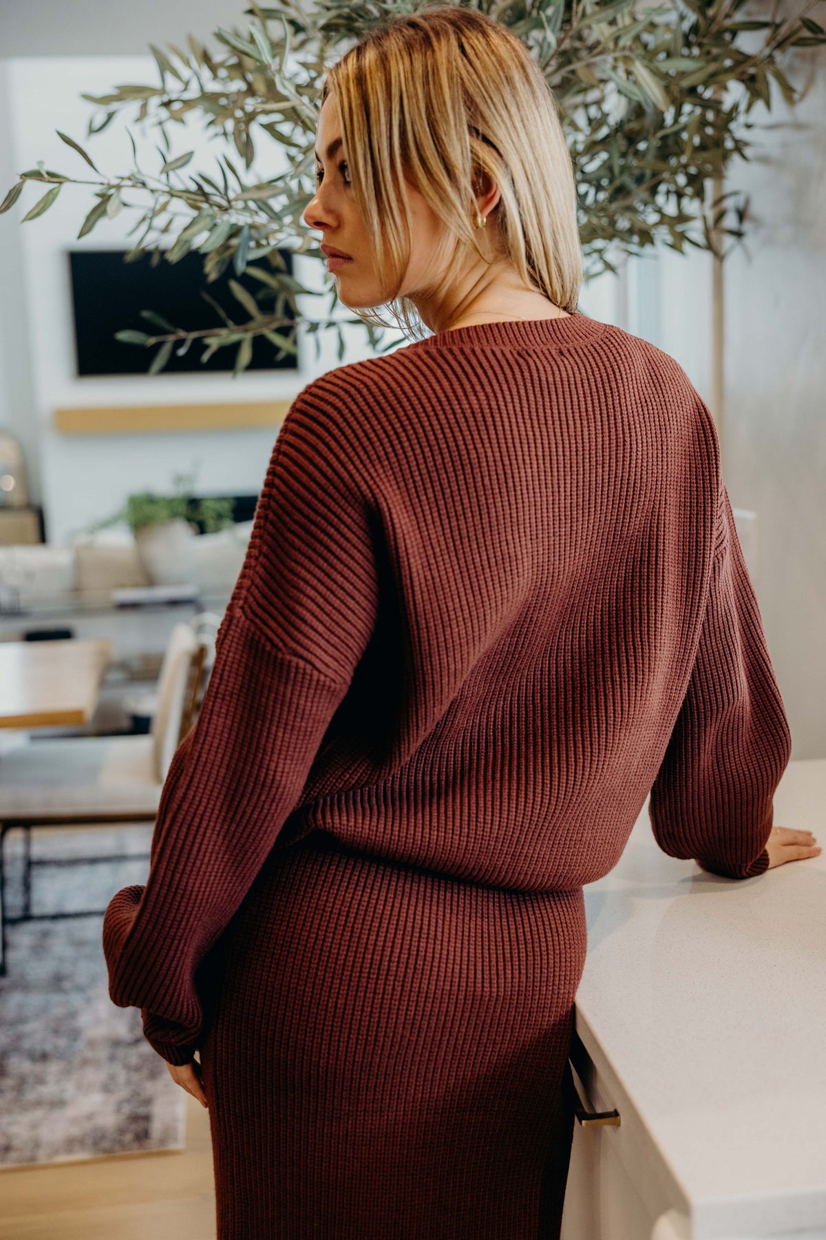 OVERSIZED SWEATER IN MAPLE