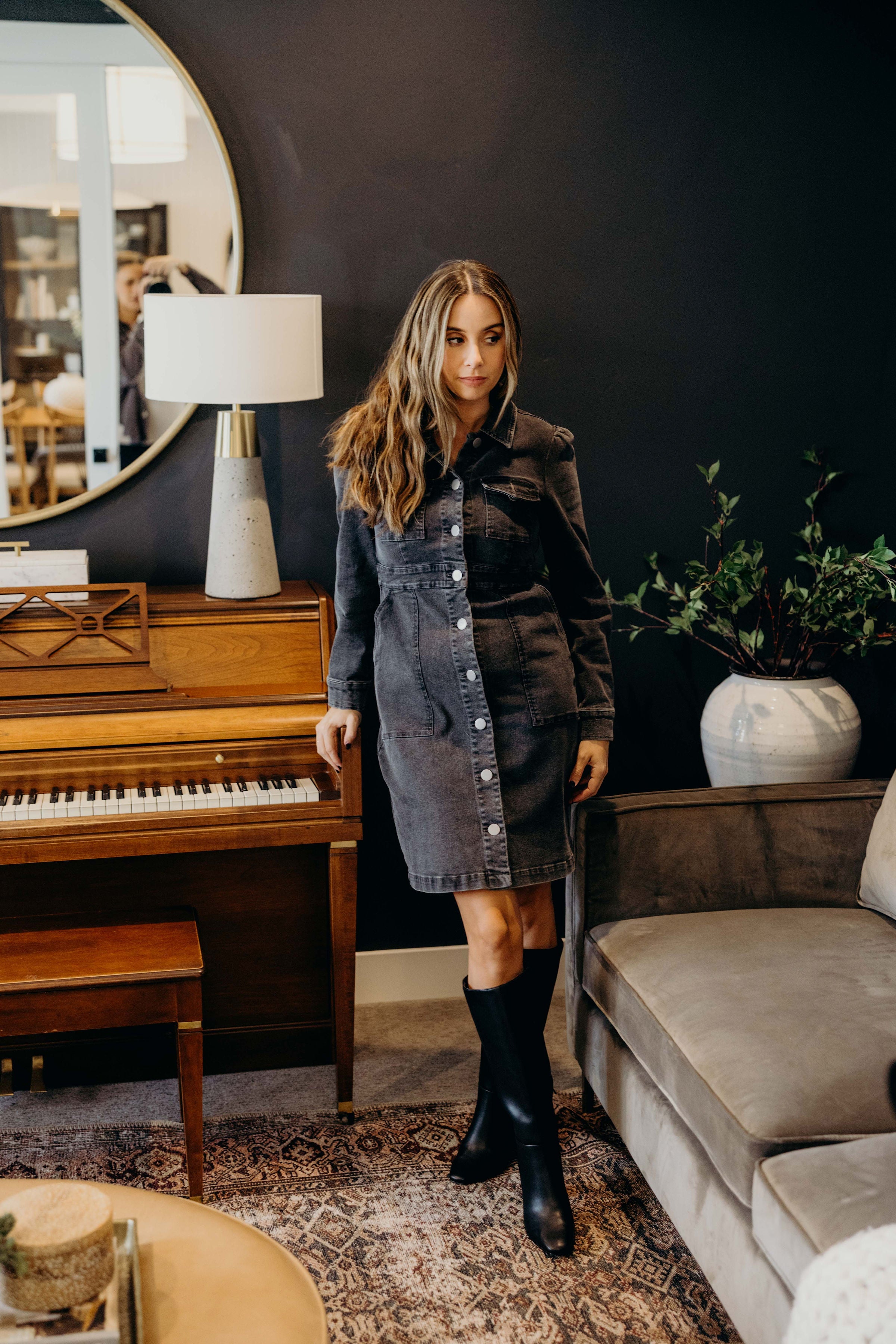 THE MAE IN VINTAGE BLACK WASH FINAL SALE FINAL