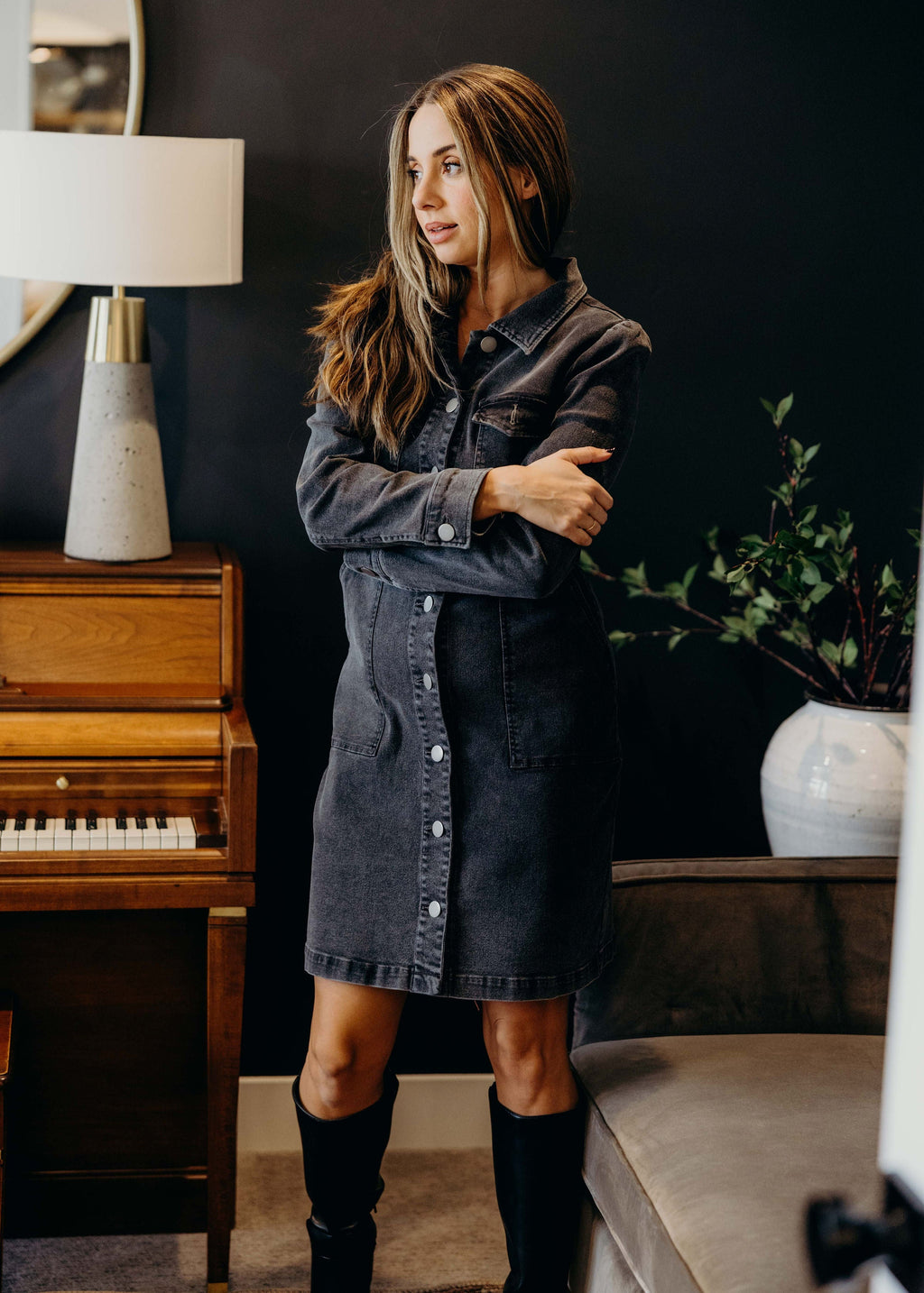 THE MAE IN VINTAGE BLACK WASH FINAL SALE FINAL