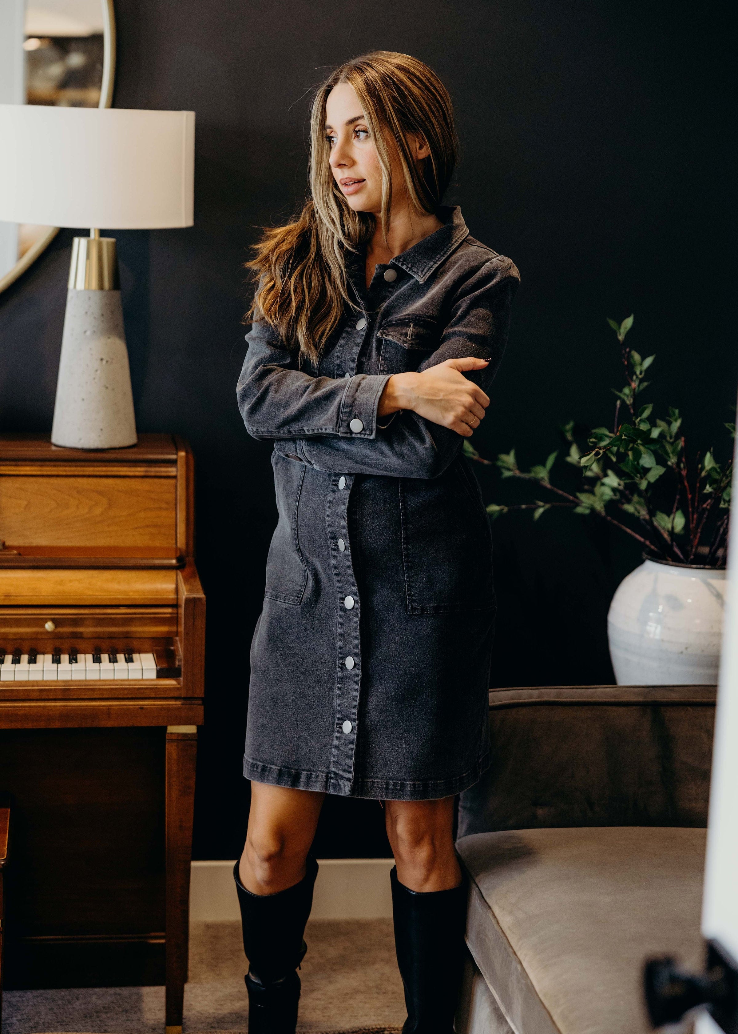 THE MAE IN VINTAGE BLACK WASH FINAL SALE FINAL