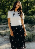 SCALLOPED CARDI IN IVORY