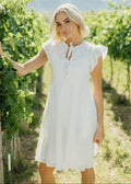THE PORTER IN WHITE EYELET