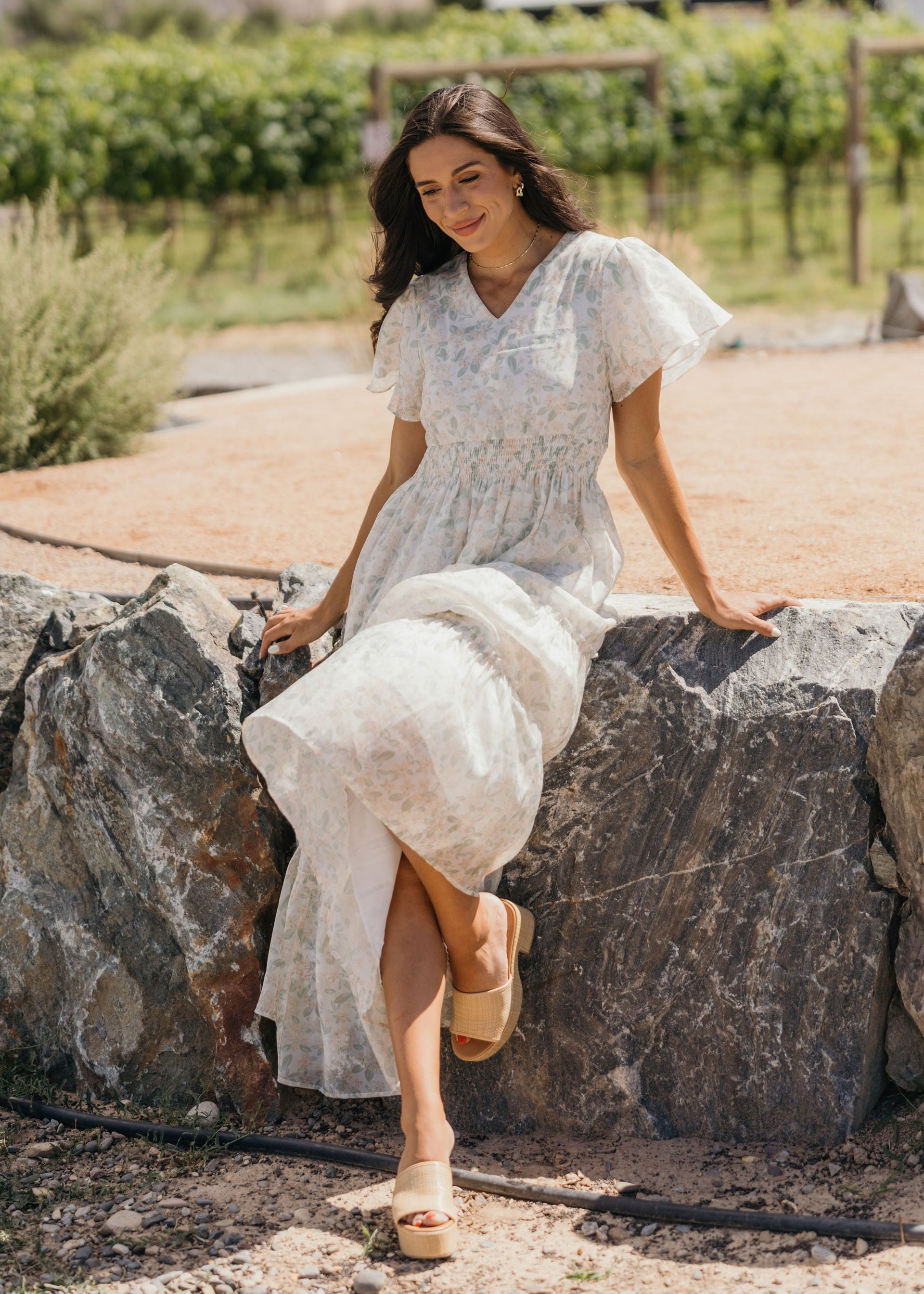 mikarose lace dress THE EDEN IN DRIED BLOOM