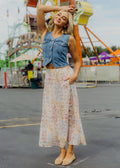 MAXI SLIP SKIRT IN KEEPSAKE
