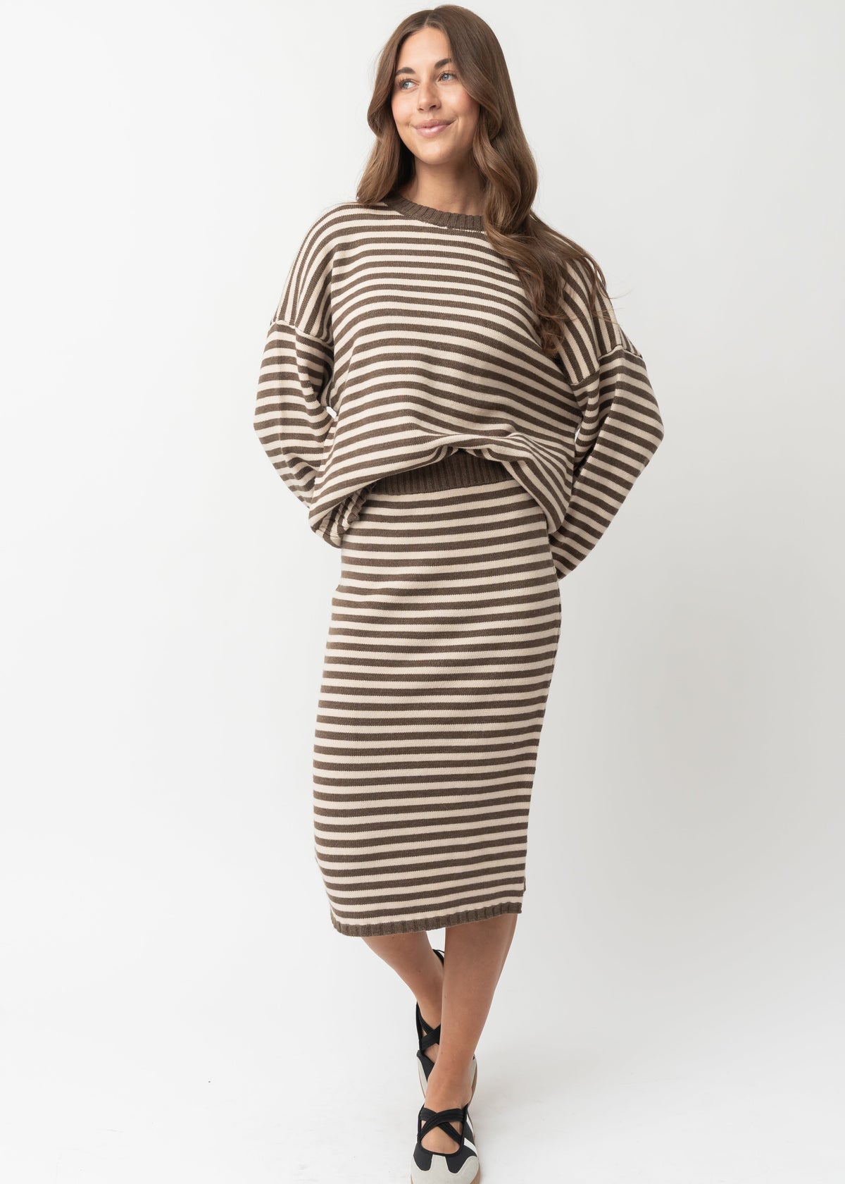 CAMPUS SKIRT IN IVY STRIPE