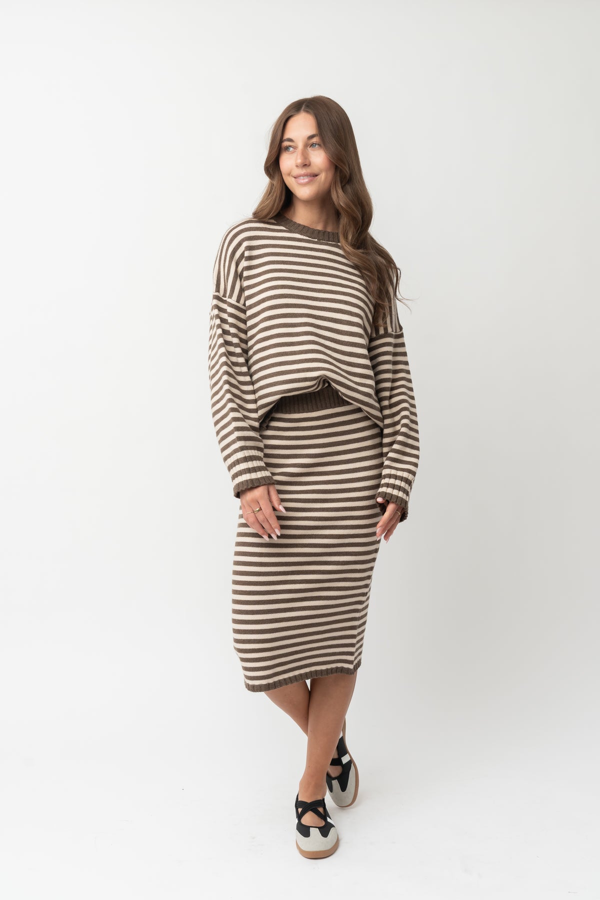 CAMPUS SKIRT IN IVY STRIPE