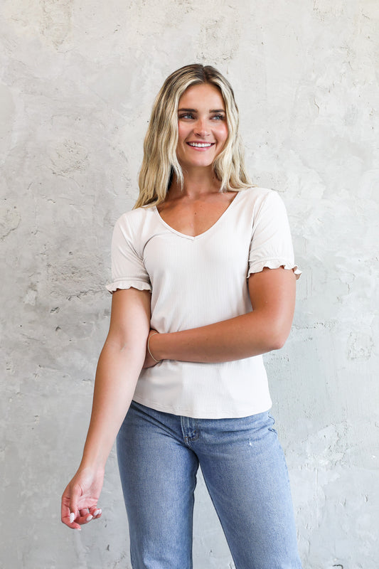 Modest Casual Cropped Cami in Nude - JamieRose & Co.